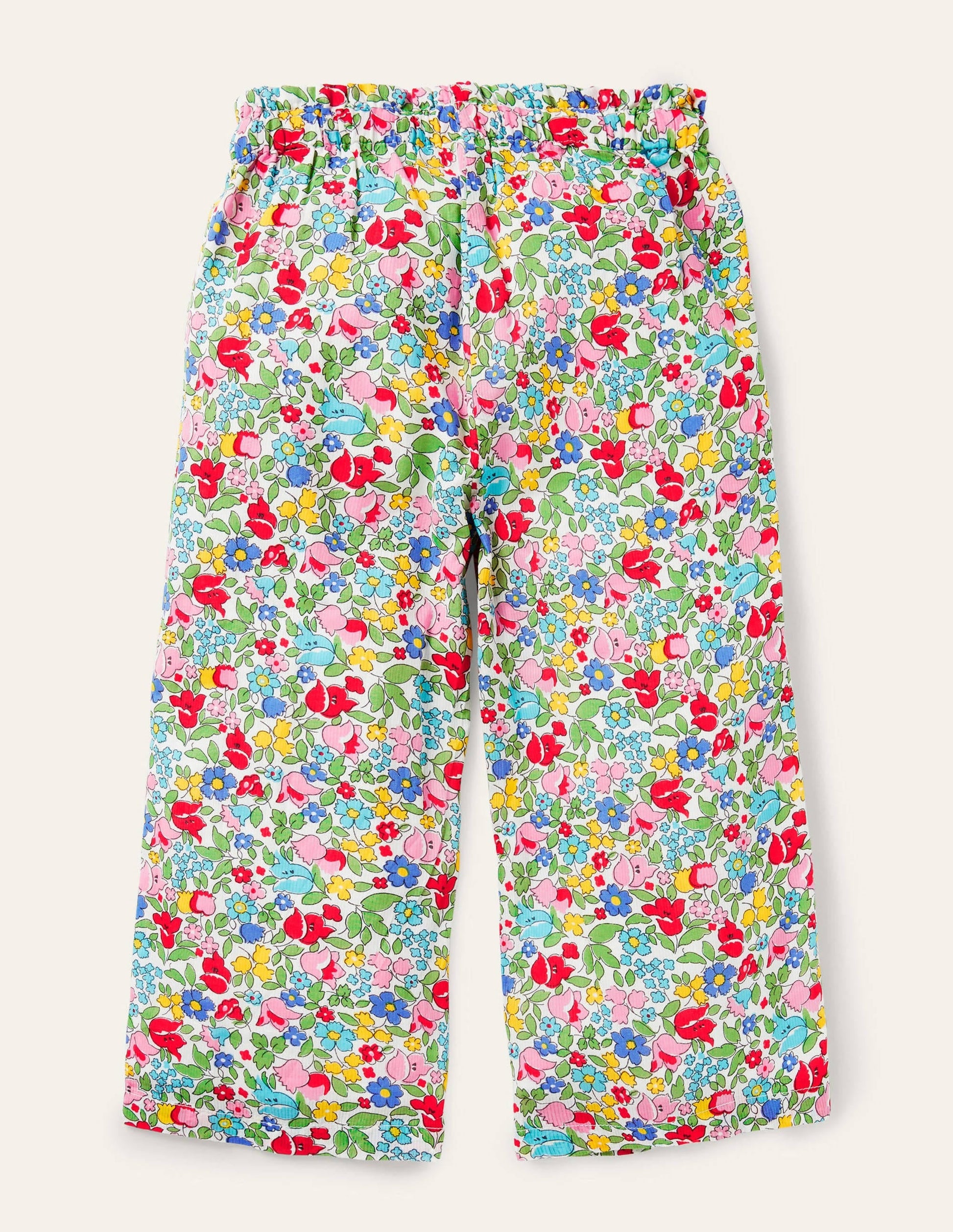 Printed Woven culottes-Multi Vintage Ditsy Floral-2