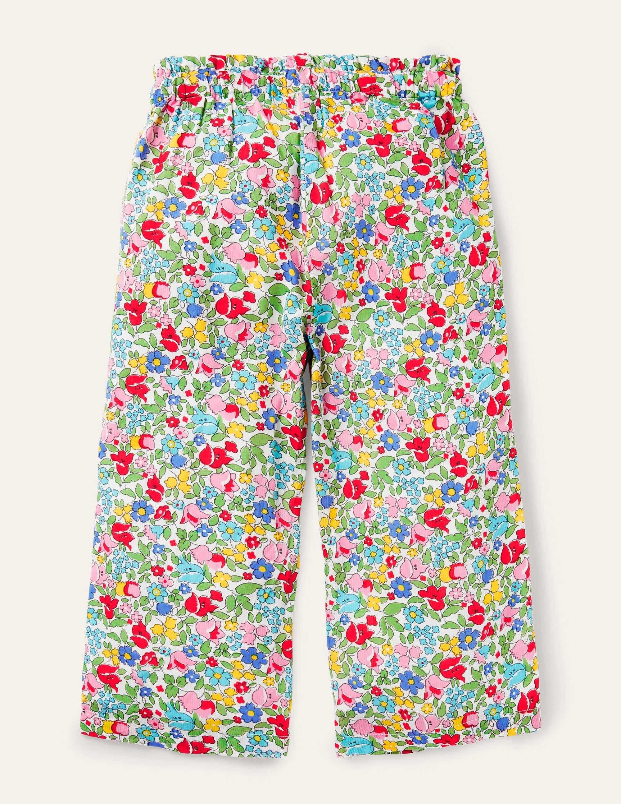 Printed Woven culottes-Multi Vintage Ditsy Floral - Image 2