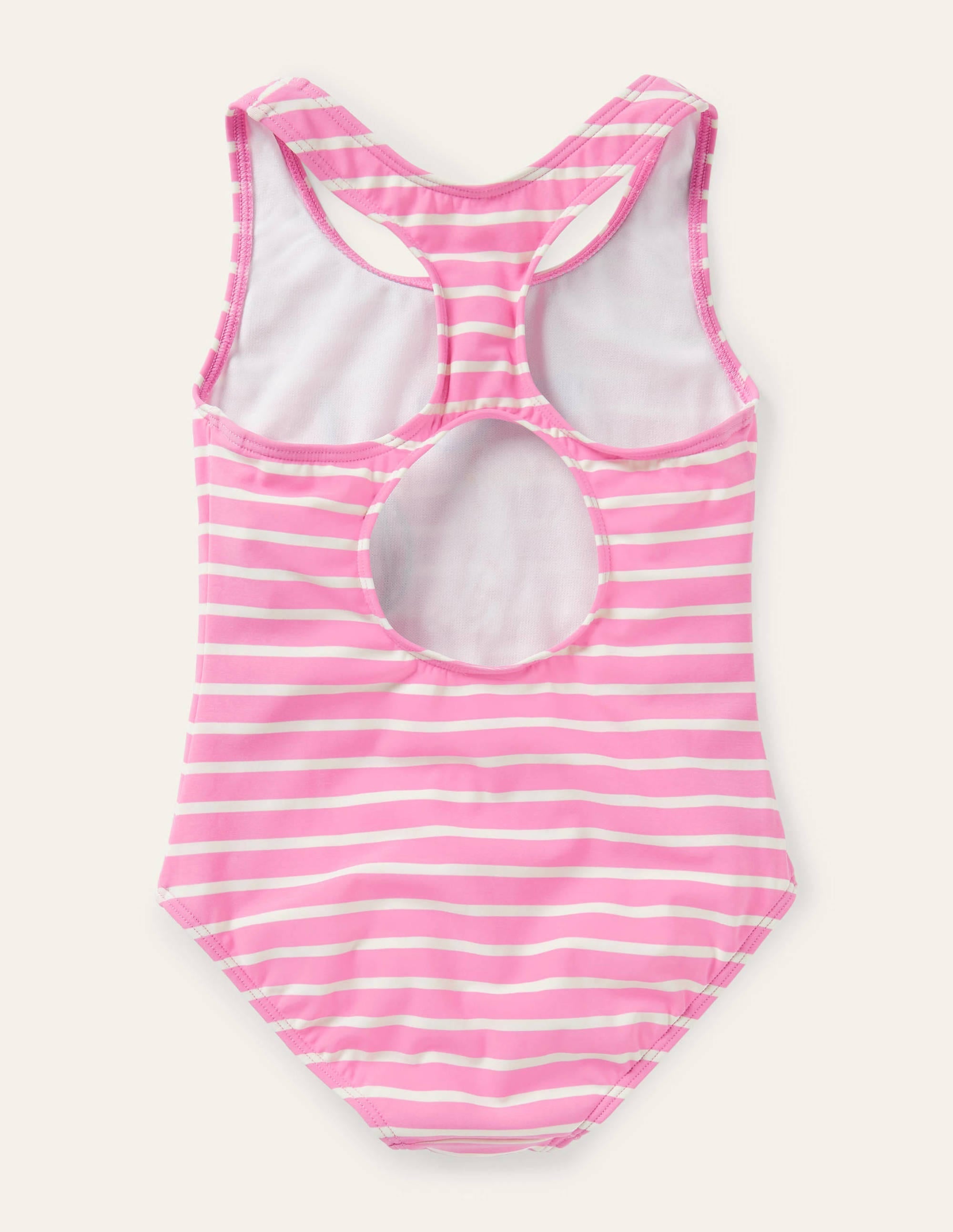 Racerback Logo Swimsuit-Plum Blossom Pink/ Ivory Cat - Image 2
