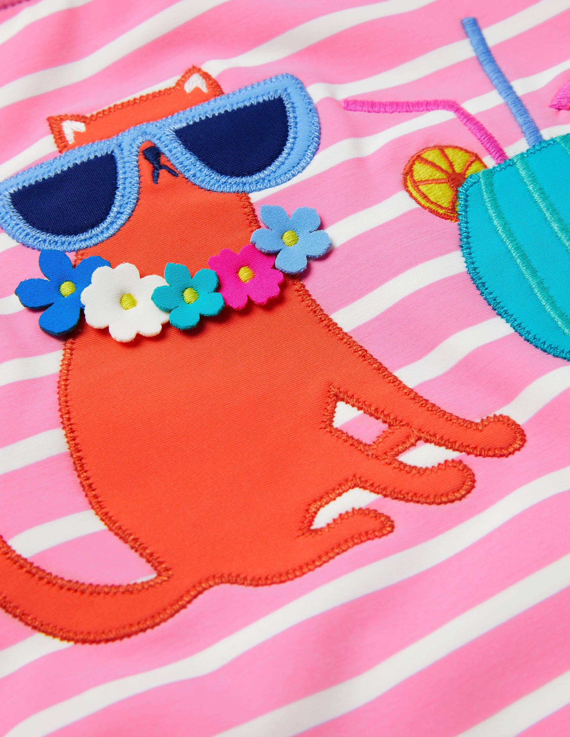 Racerback Logo Swimsuit-Plum Blossom Pink/ Ivory Cat - Image 3