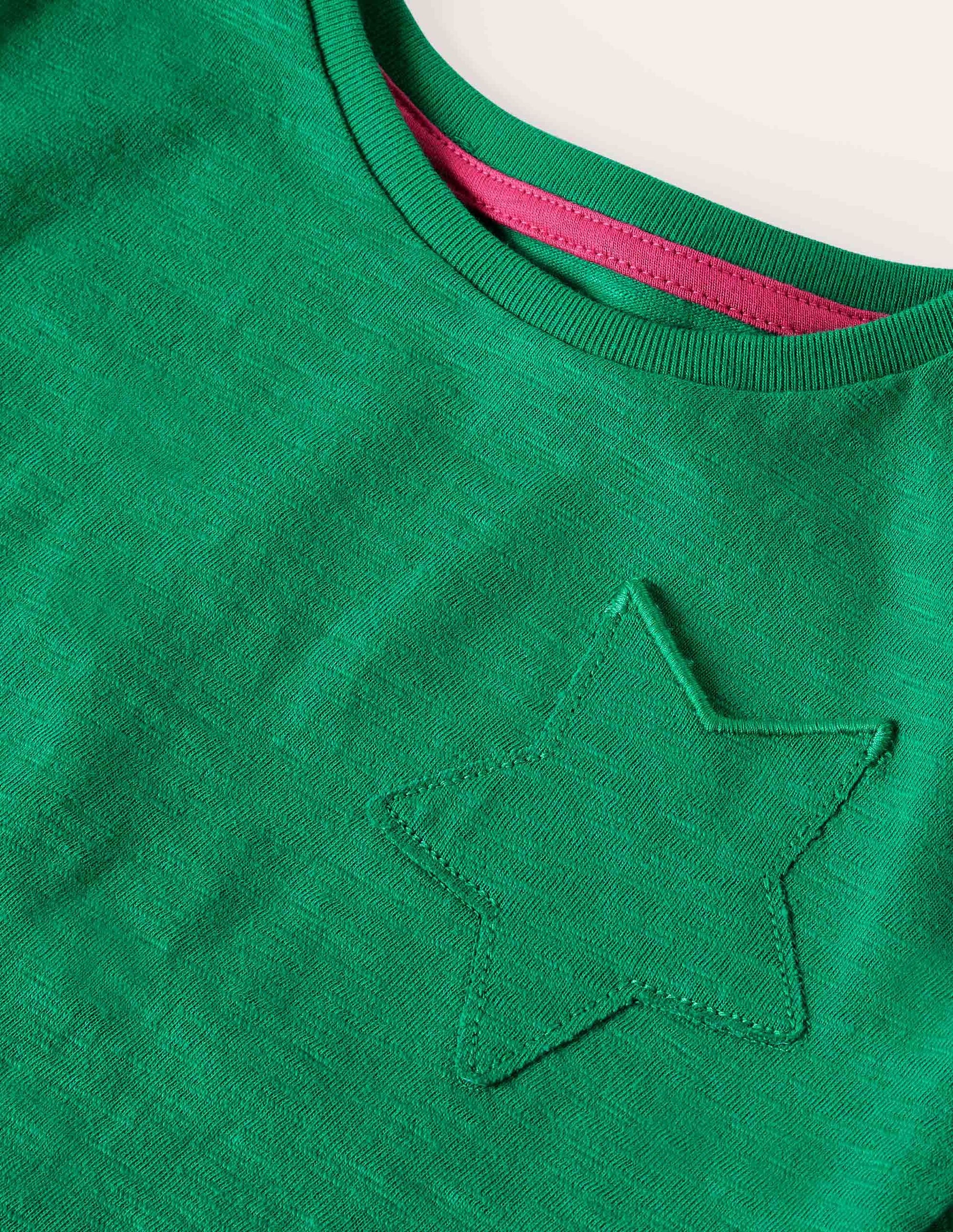 Star Pocket Slub T-shirt-Sapling Green-3