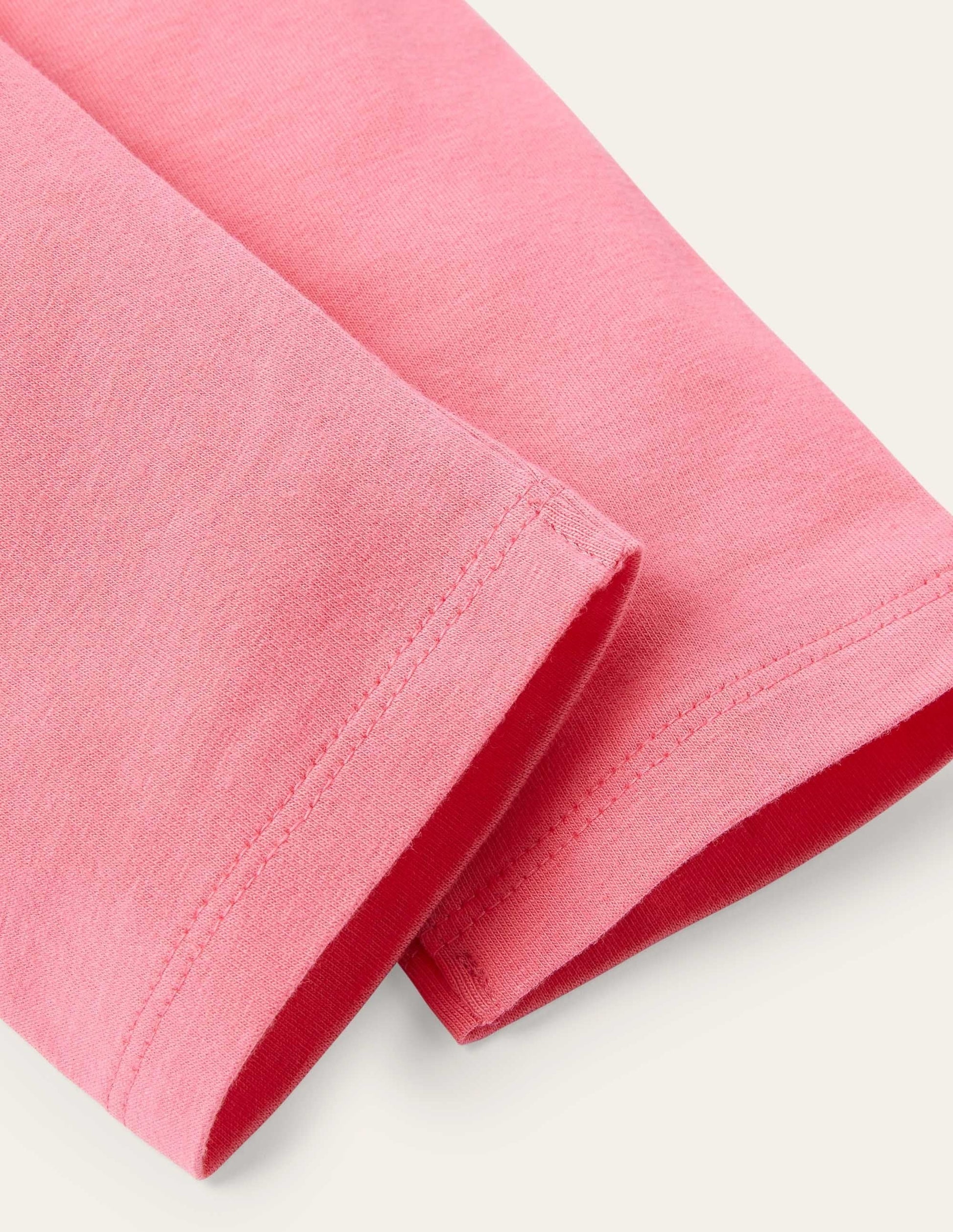 Plain Cropped Leggings-Bright Camelia Pink-3