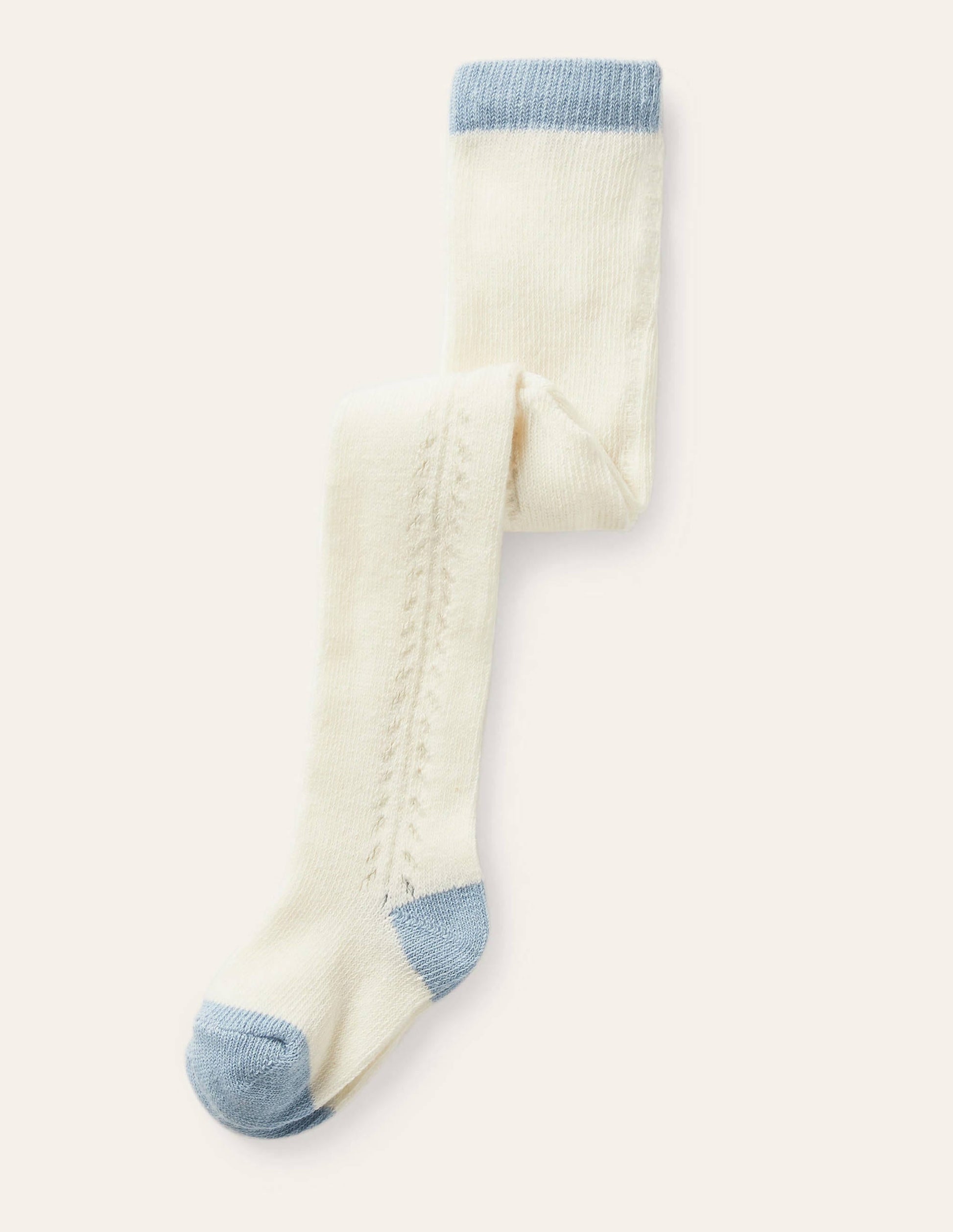Lace Stitch Tights-Ivory-1