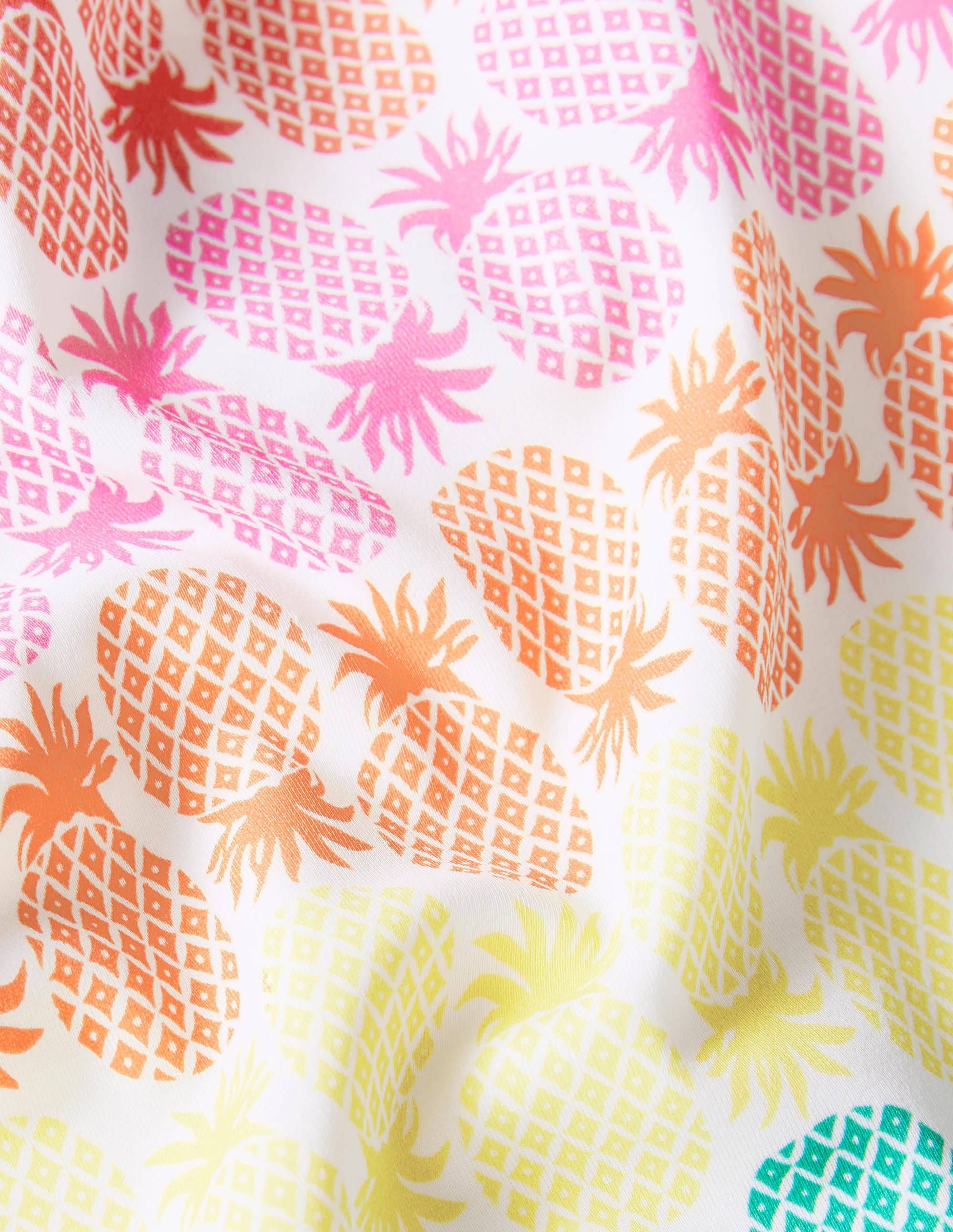 Patterned Tankini Top-Multi Rainbow Pineapple Geo - Image 3