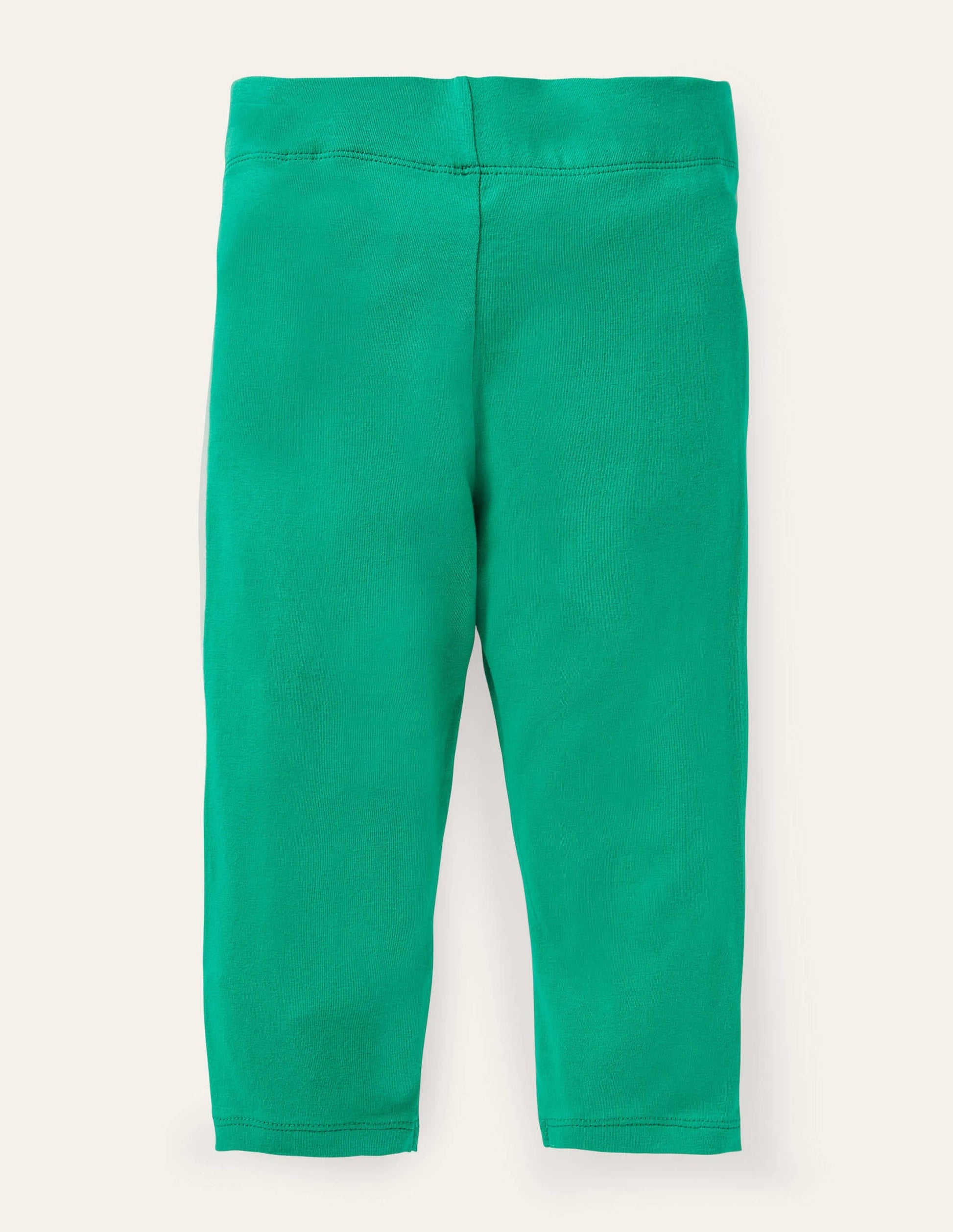 Plain Cropped Leggings-Sapling Green-2
