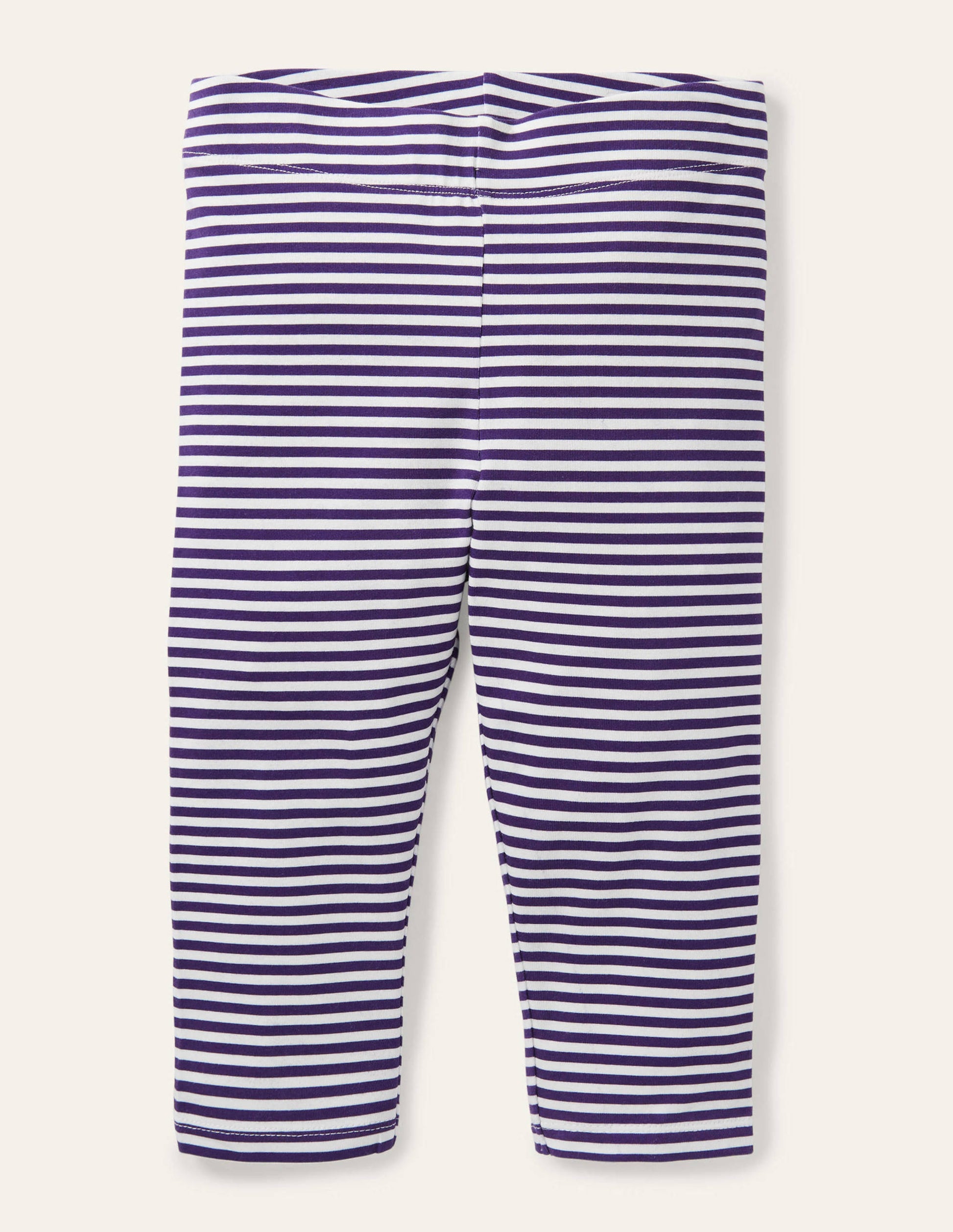 Fun Cropped Leggings-Indigo Navy/ White-1