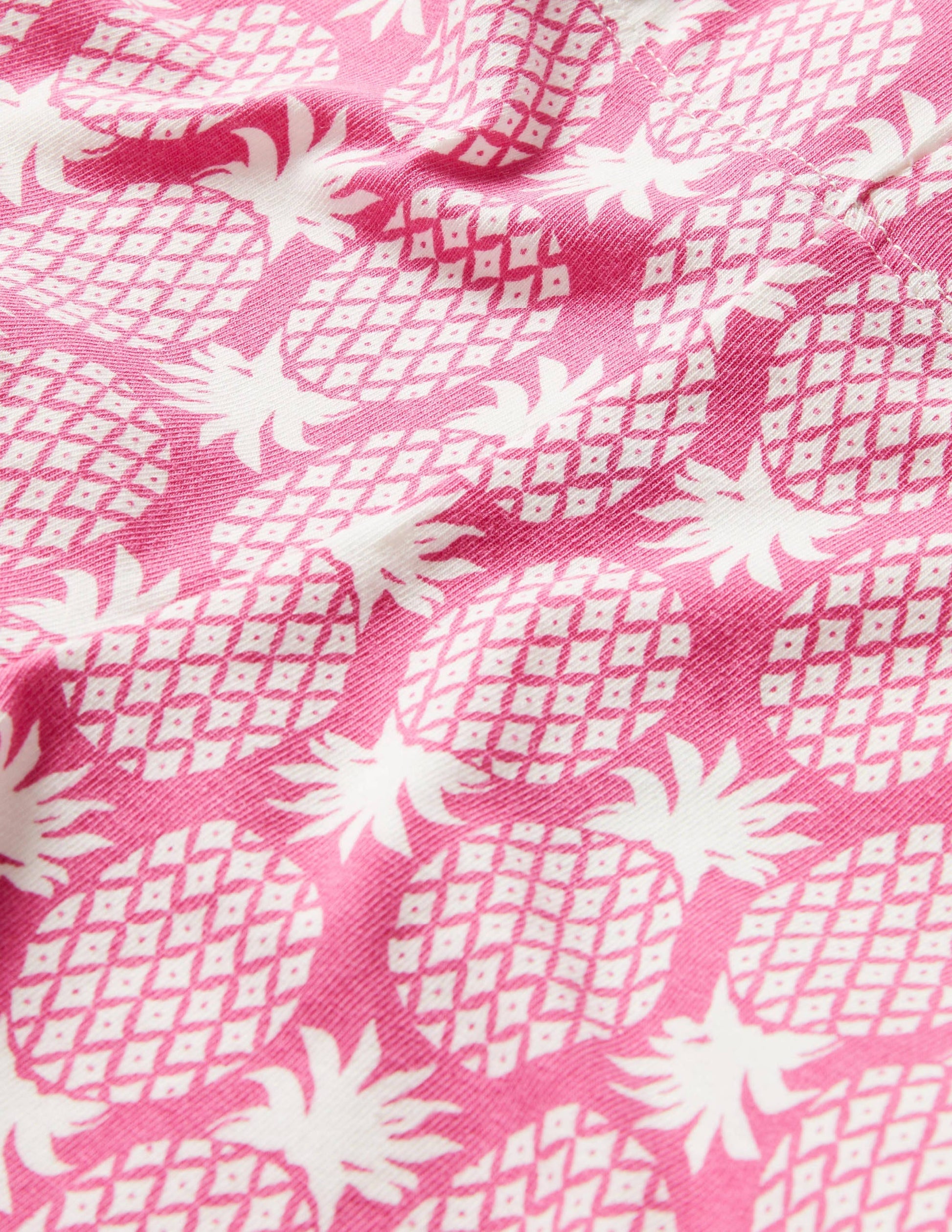 Fun Cropped Leggings-Party Pink Pineapple Geo-3