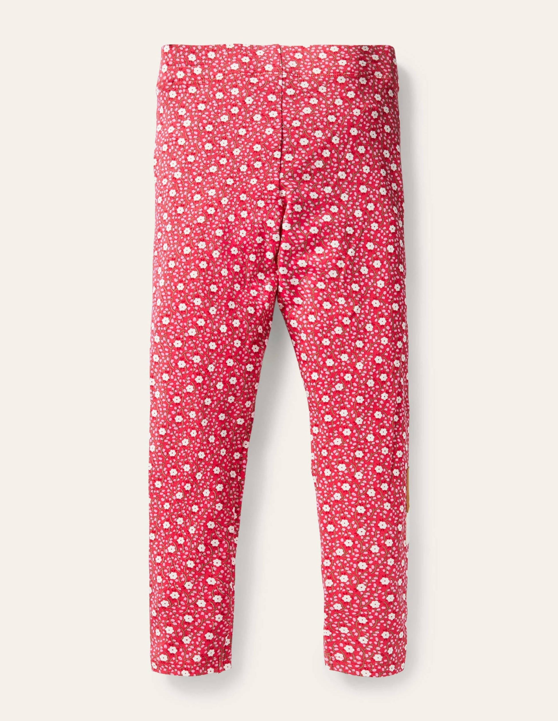Fun Appliqué Leggings-Floral Ditsy Rose Deer-2