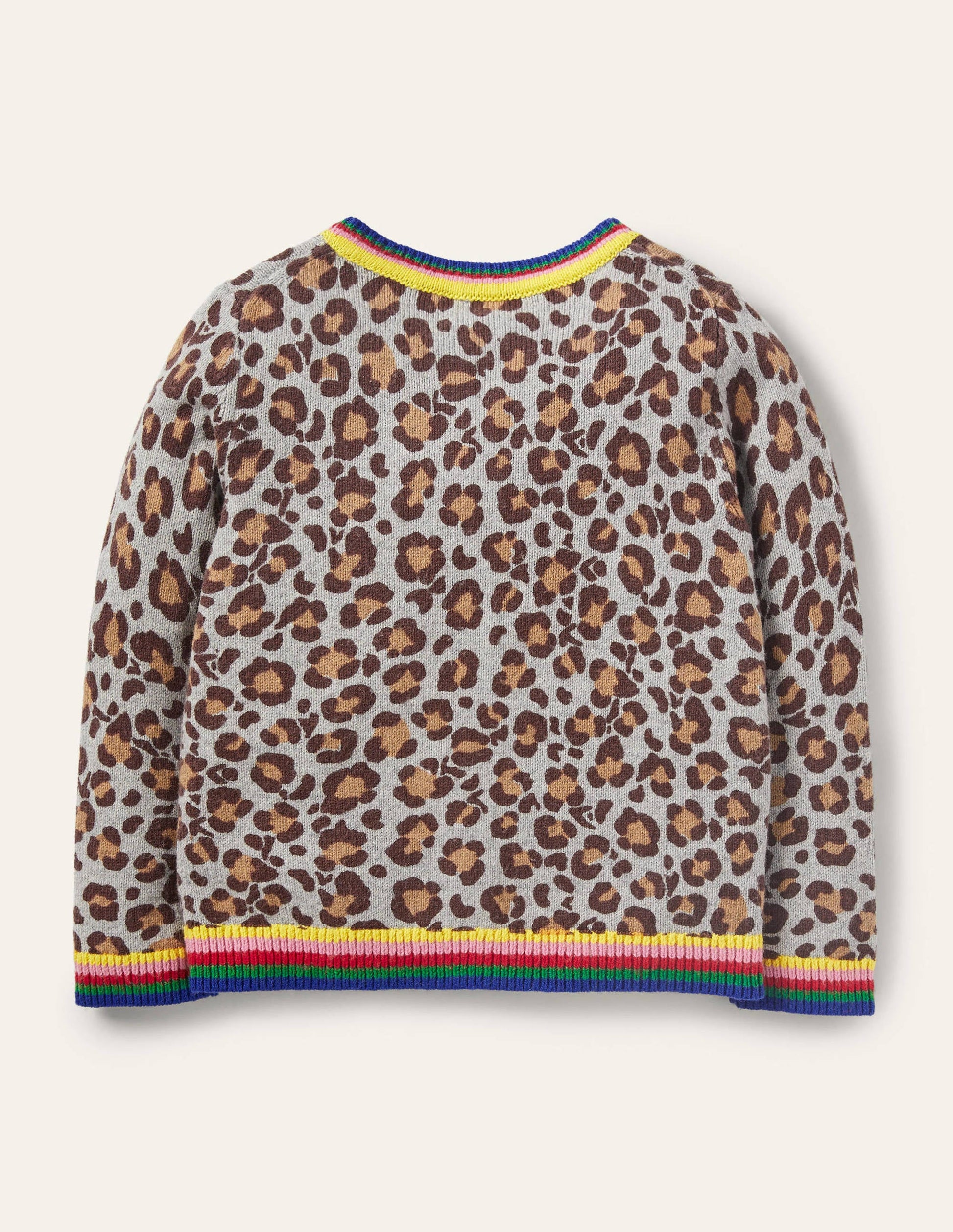 Fun Cardigan-Multi Rainbow Leopard-2