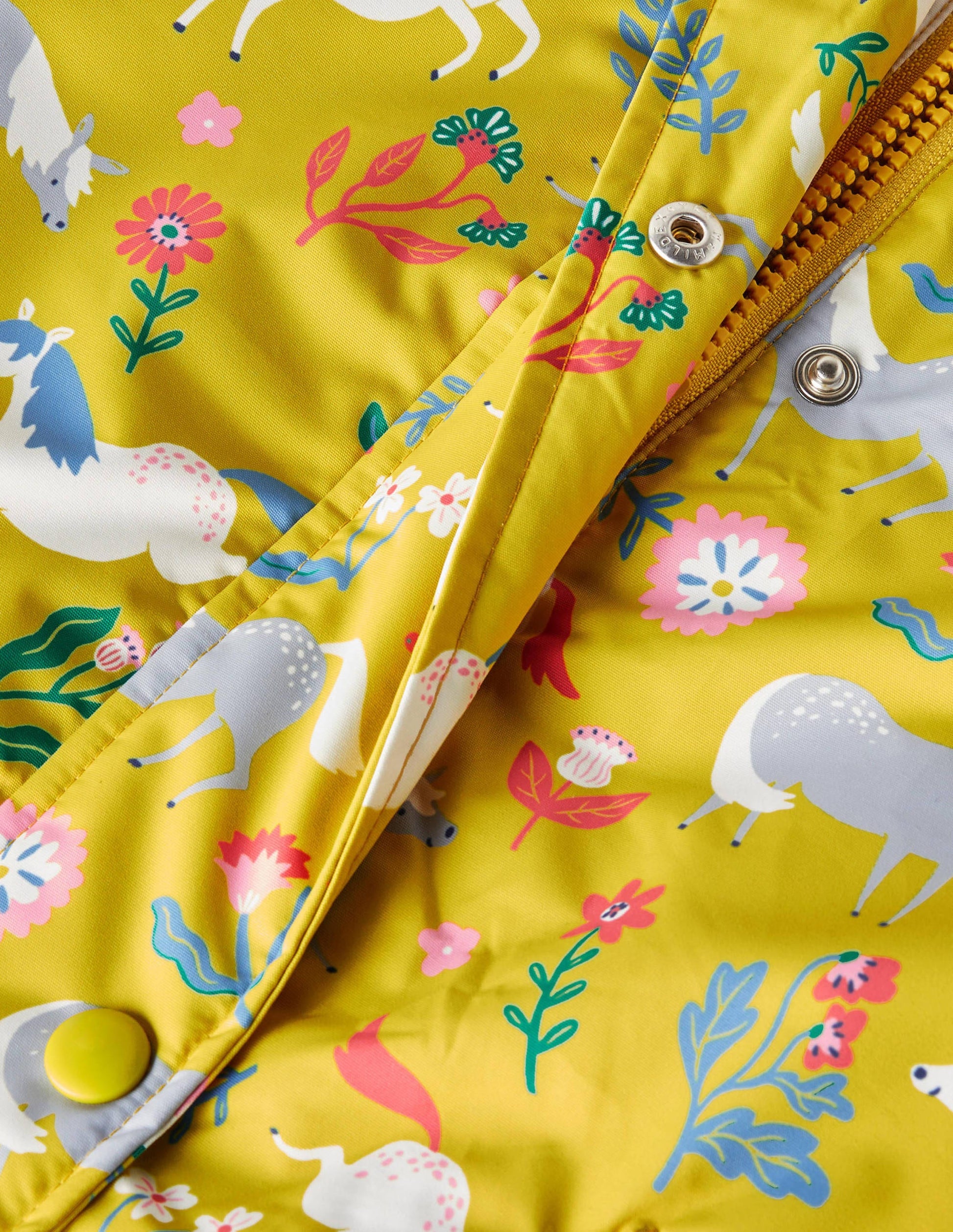 Sherpa Lined Anorak-Sweetcorn Yellow Ponies-6