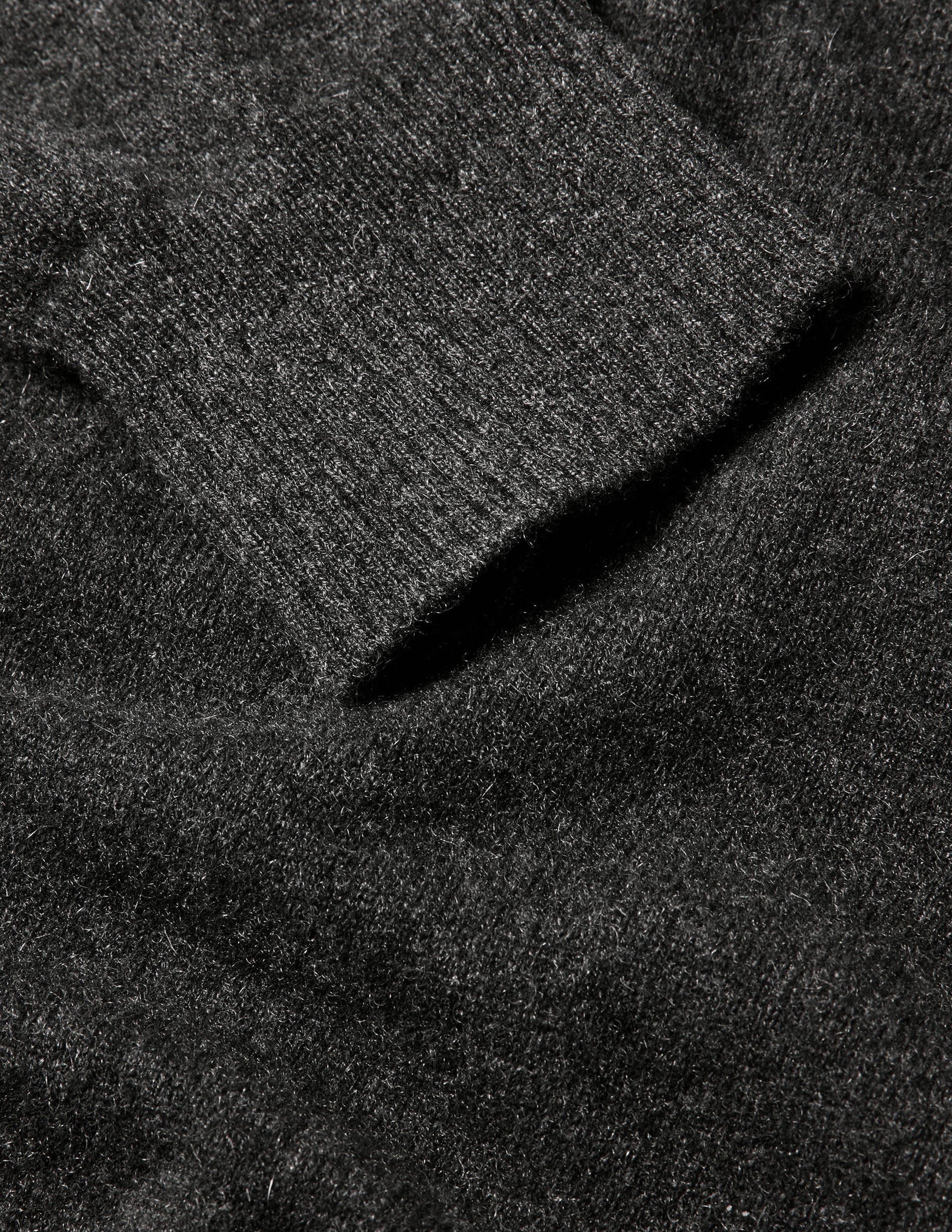 Cashmere Crew Neck Jumper-Dark Grey Melange-6