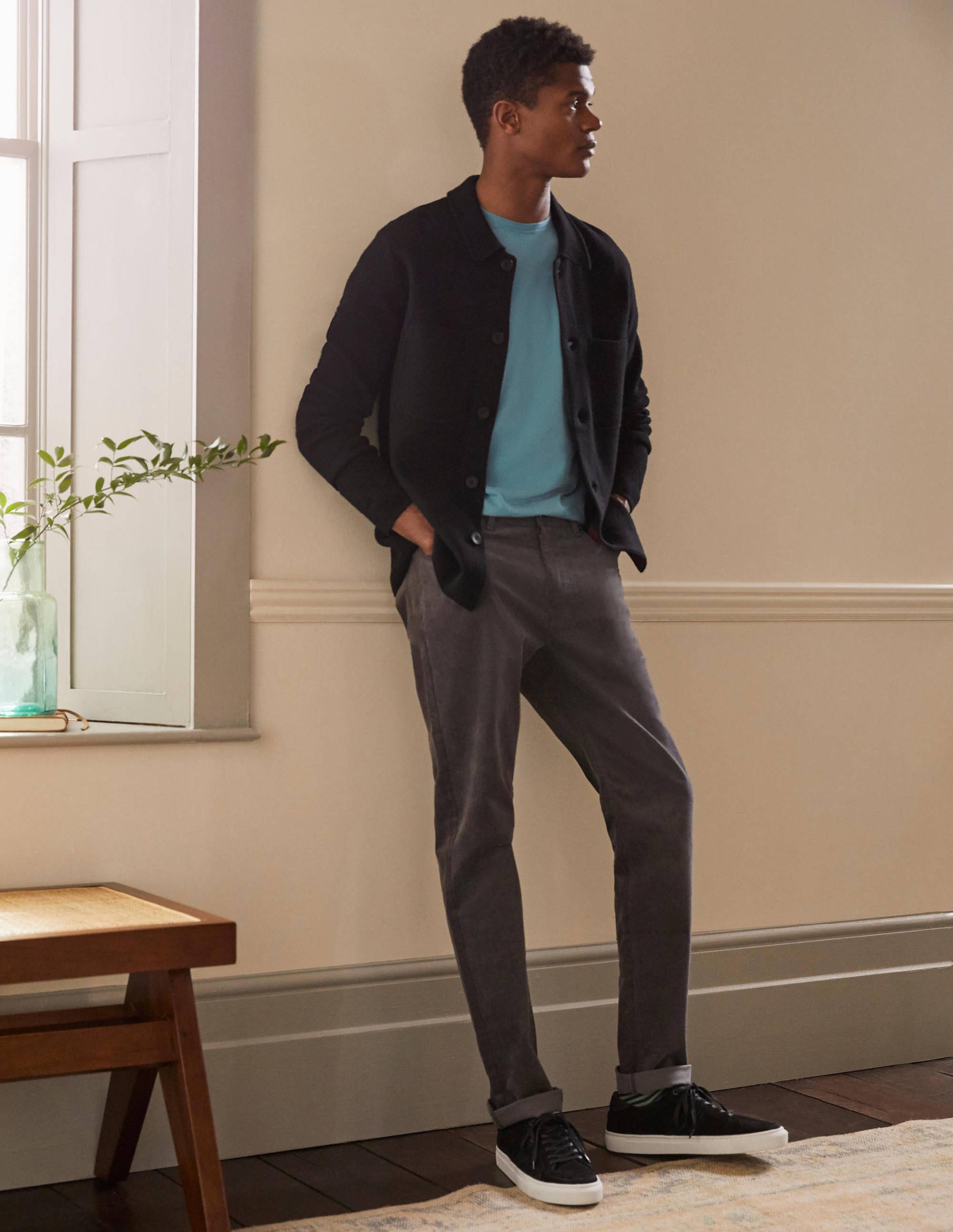 Belvedere Cord Trousers-London Grey - Image 1