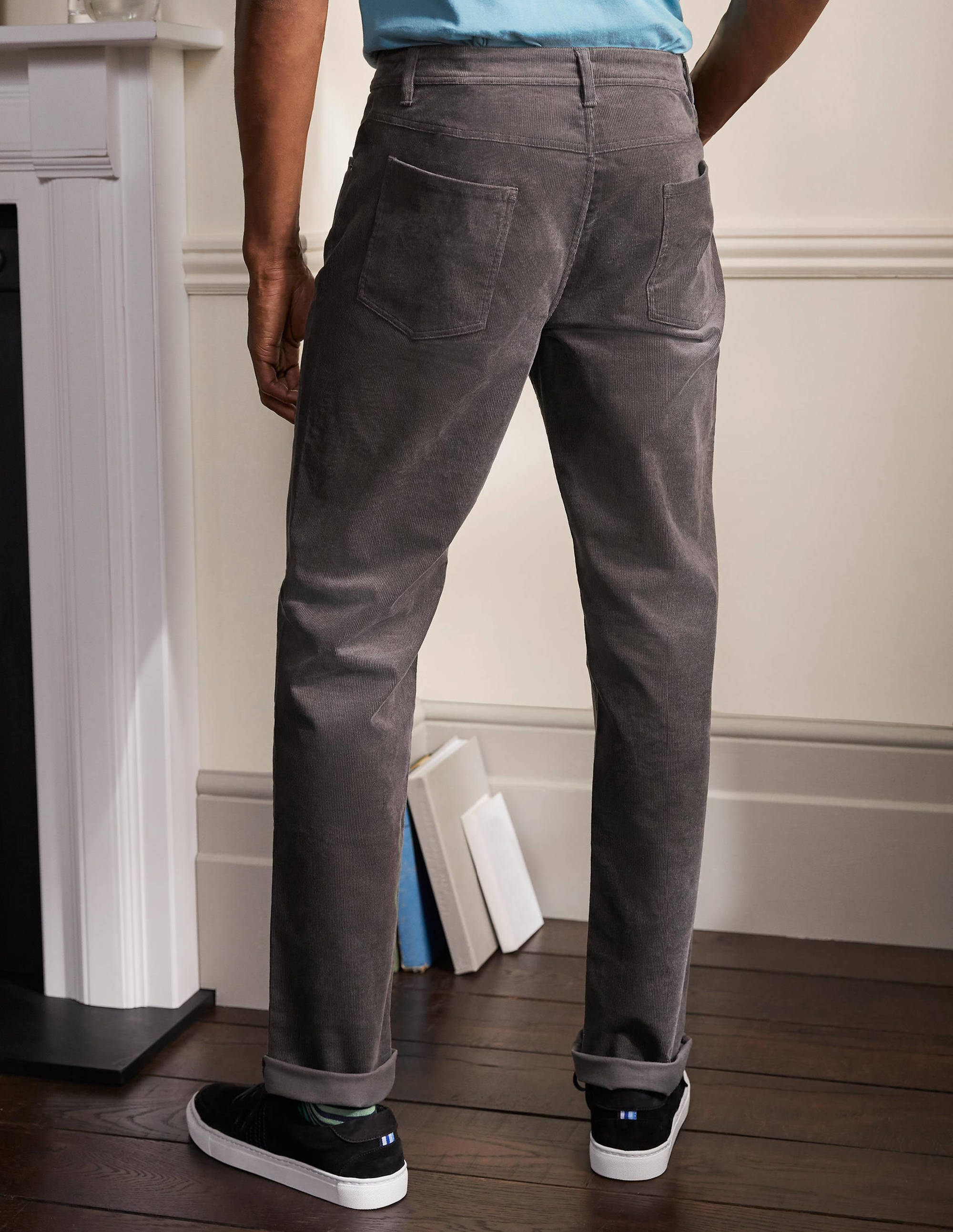 Belvedere Cord Trousers-London Grey - Image 3