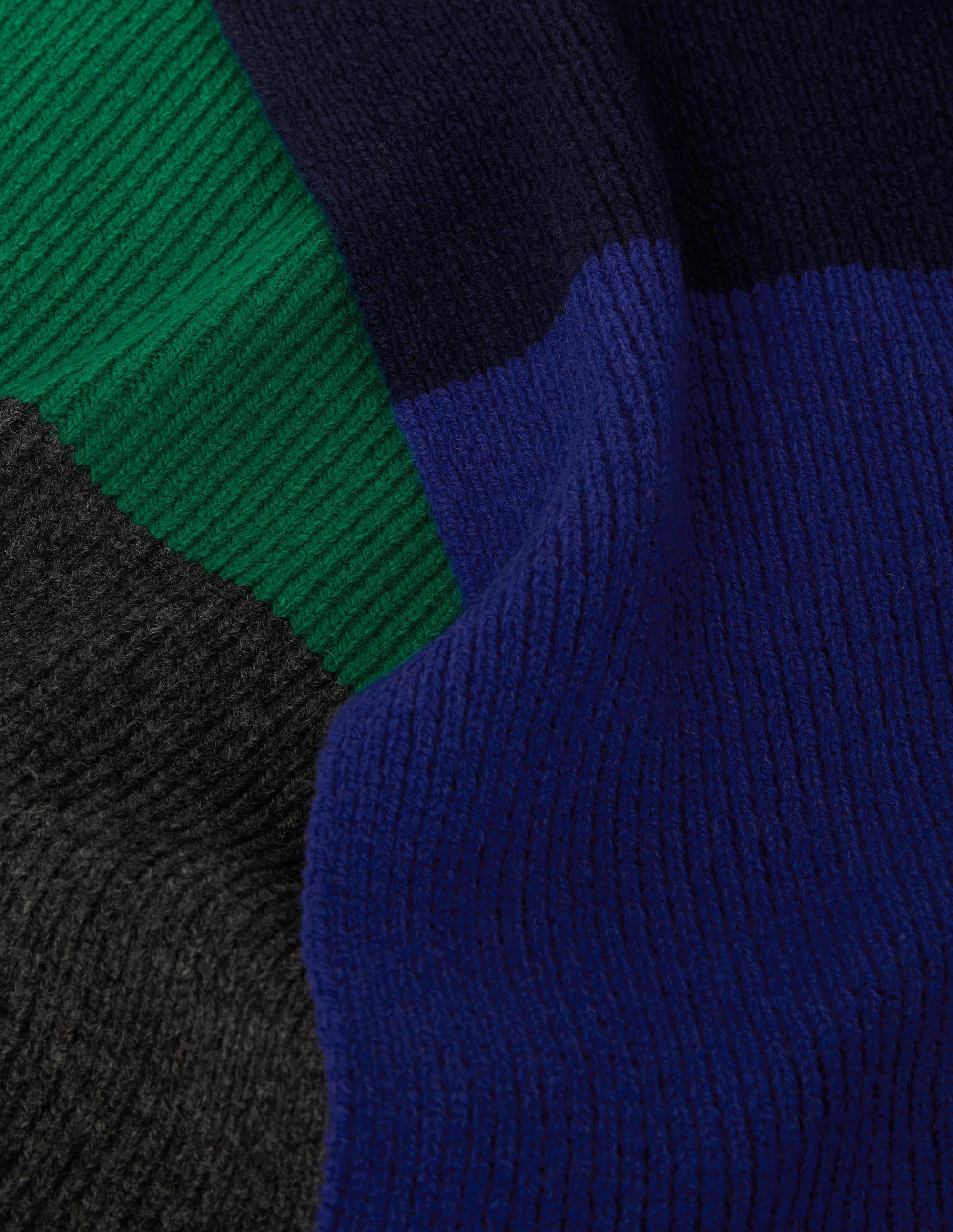 Striped Merino Scarf-Multi Stripe - Image 2