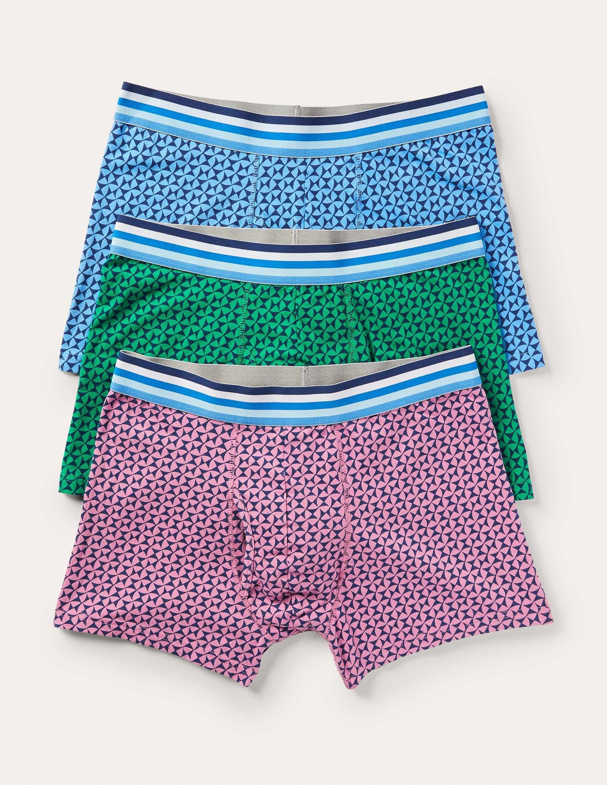 3 Pack Jersey Boxers-Geo Mixed Pack-3