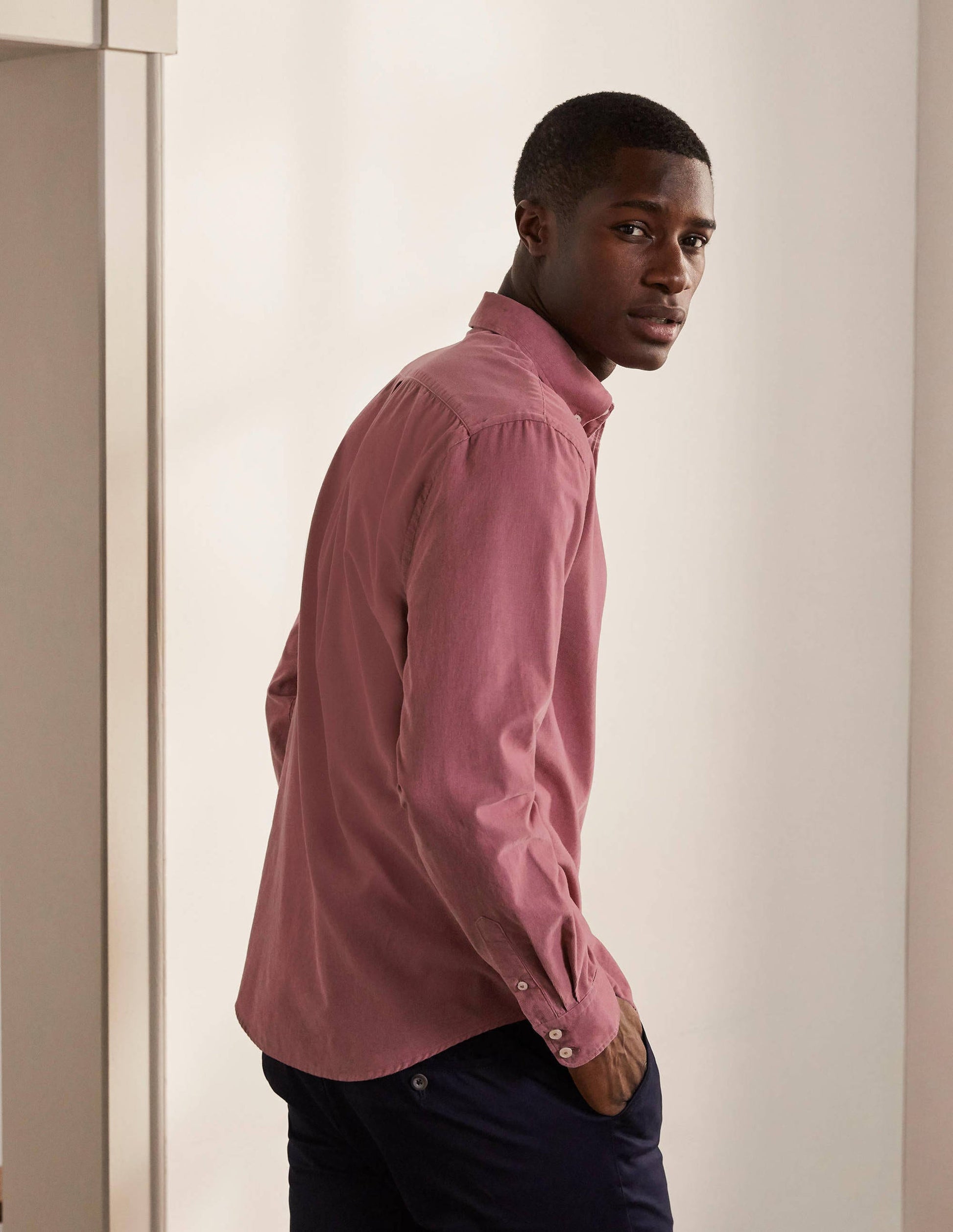 Cord Shirt-Dusky Mauve-3