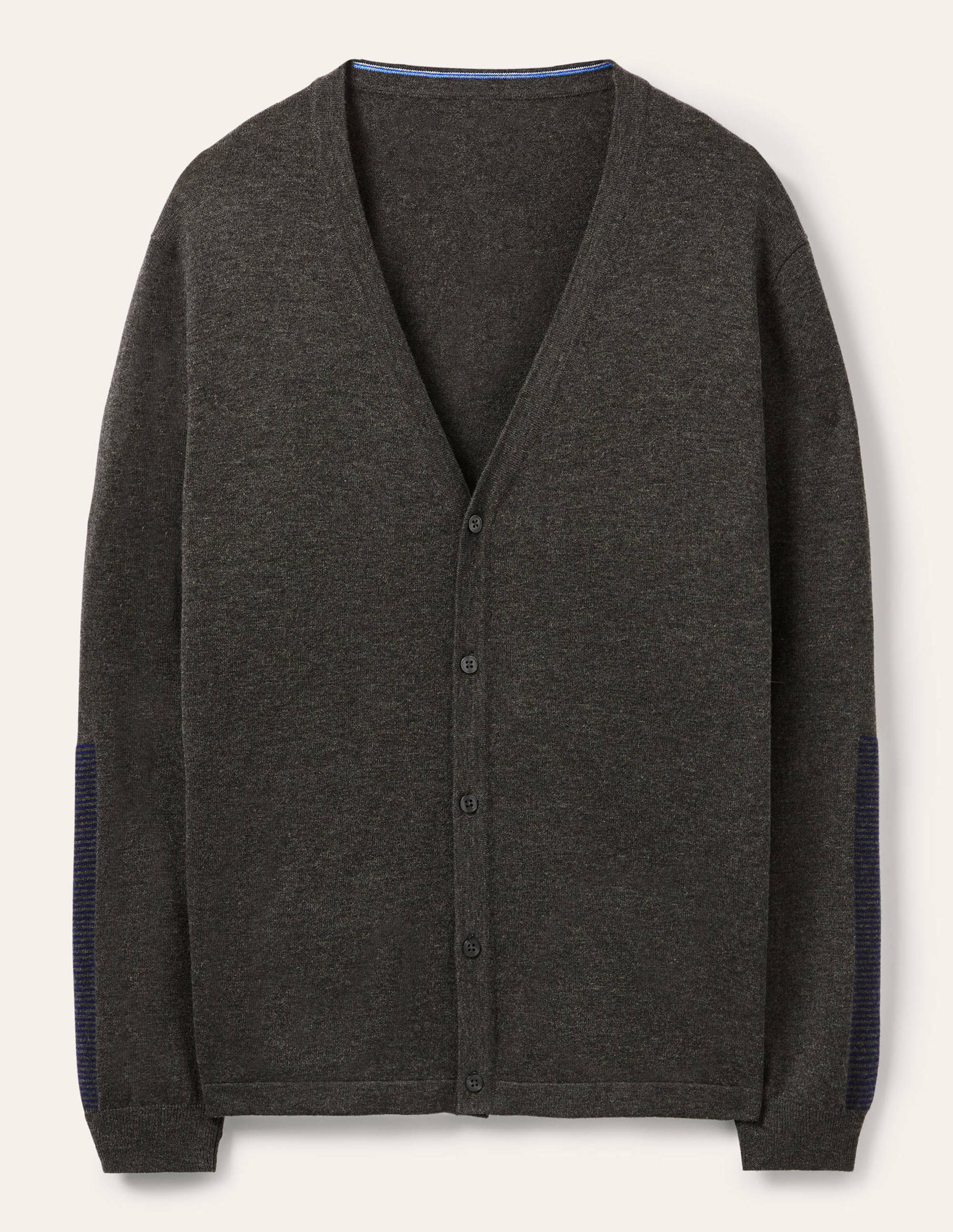 Merino Blend Cardigan-Graphite Melange - Image 5