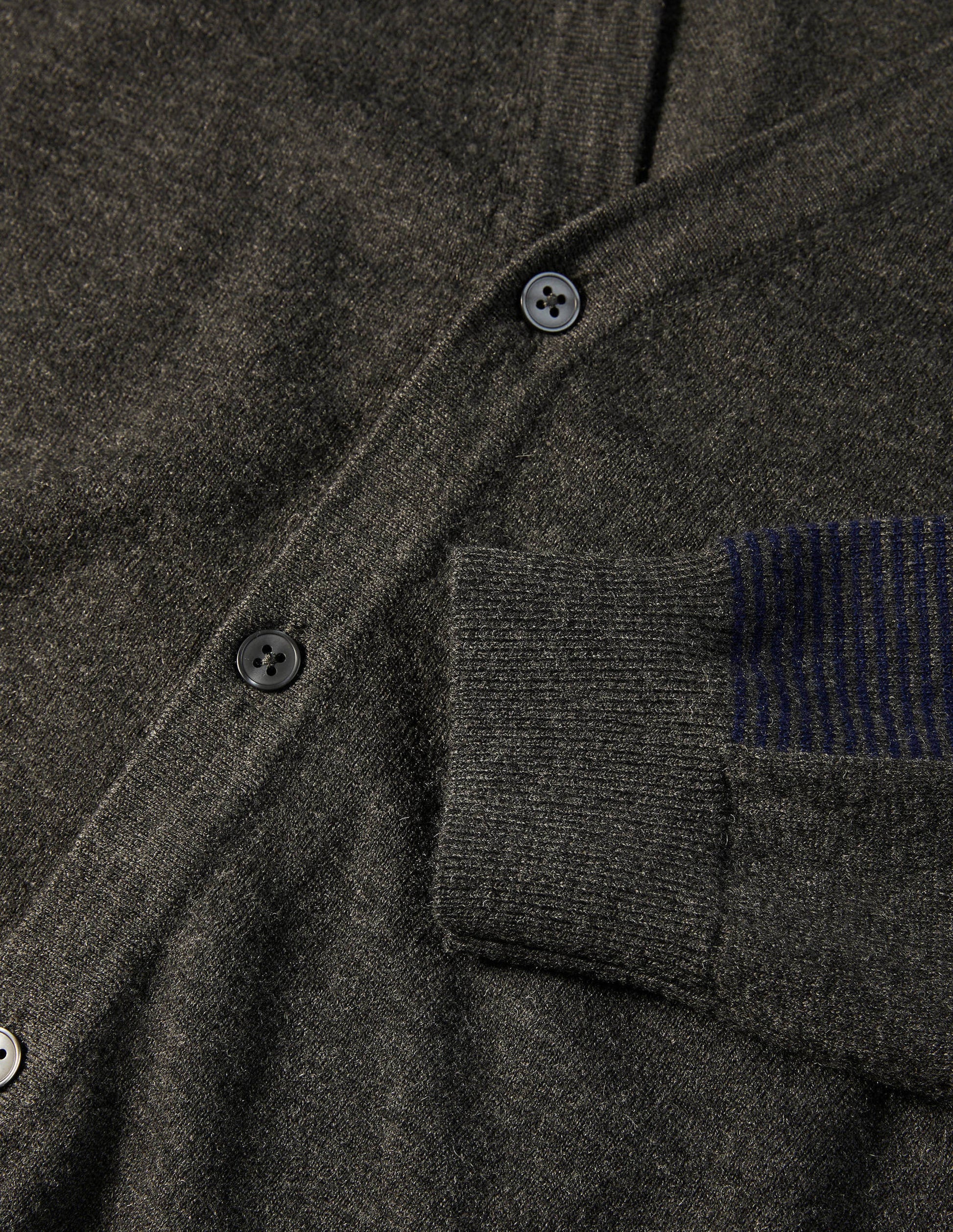 Merino Blend Cardigan-Graphite Melange-6