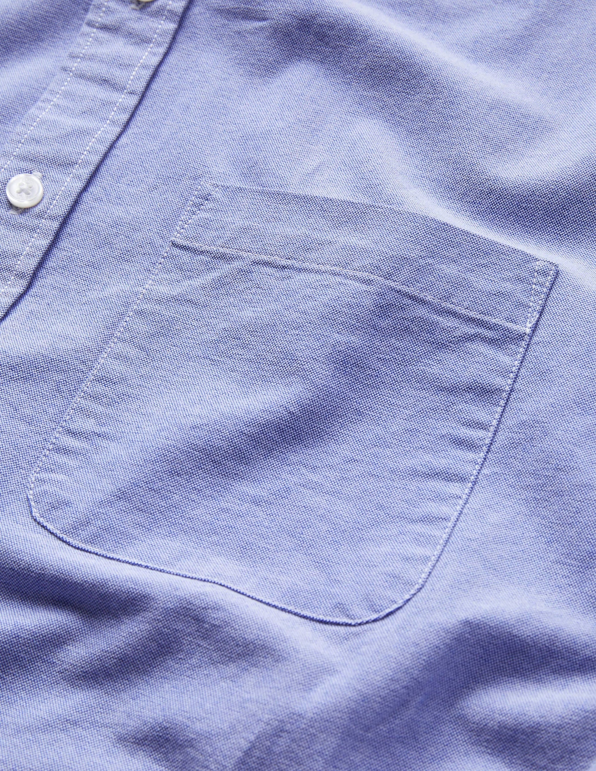 Slim Fit Oxford Shirt-Blue-6