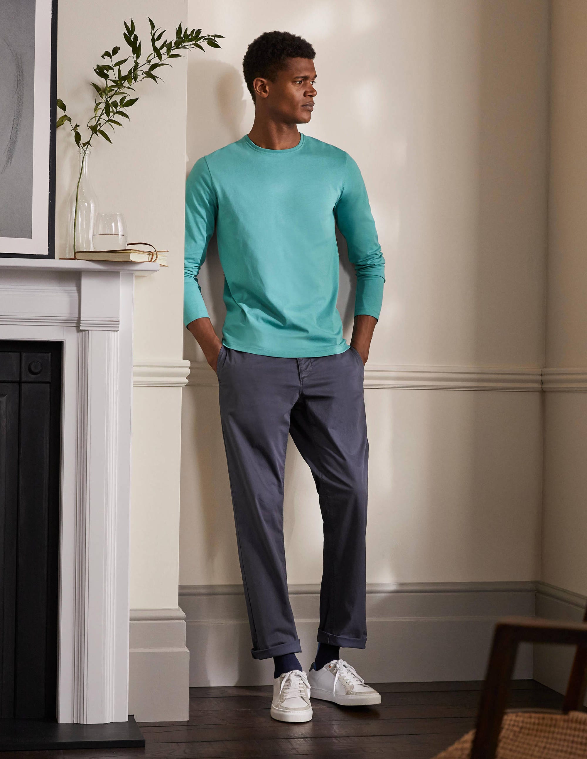 Classic Long-sleeved T-shirt-Quail Egg - Image 4