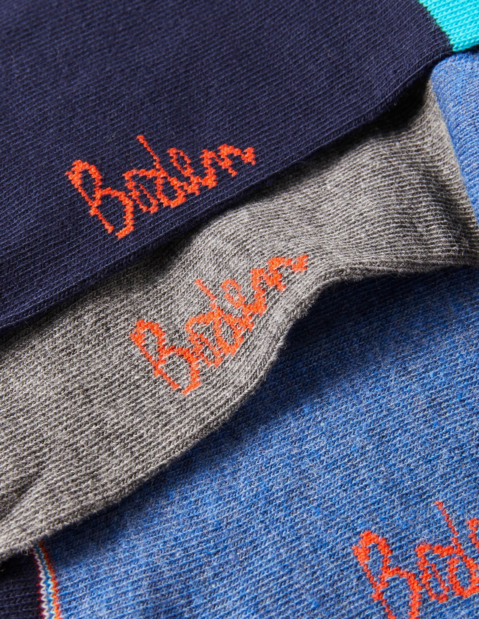 Favourite Socks-Plain Signature Stripe Pack - Image 2