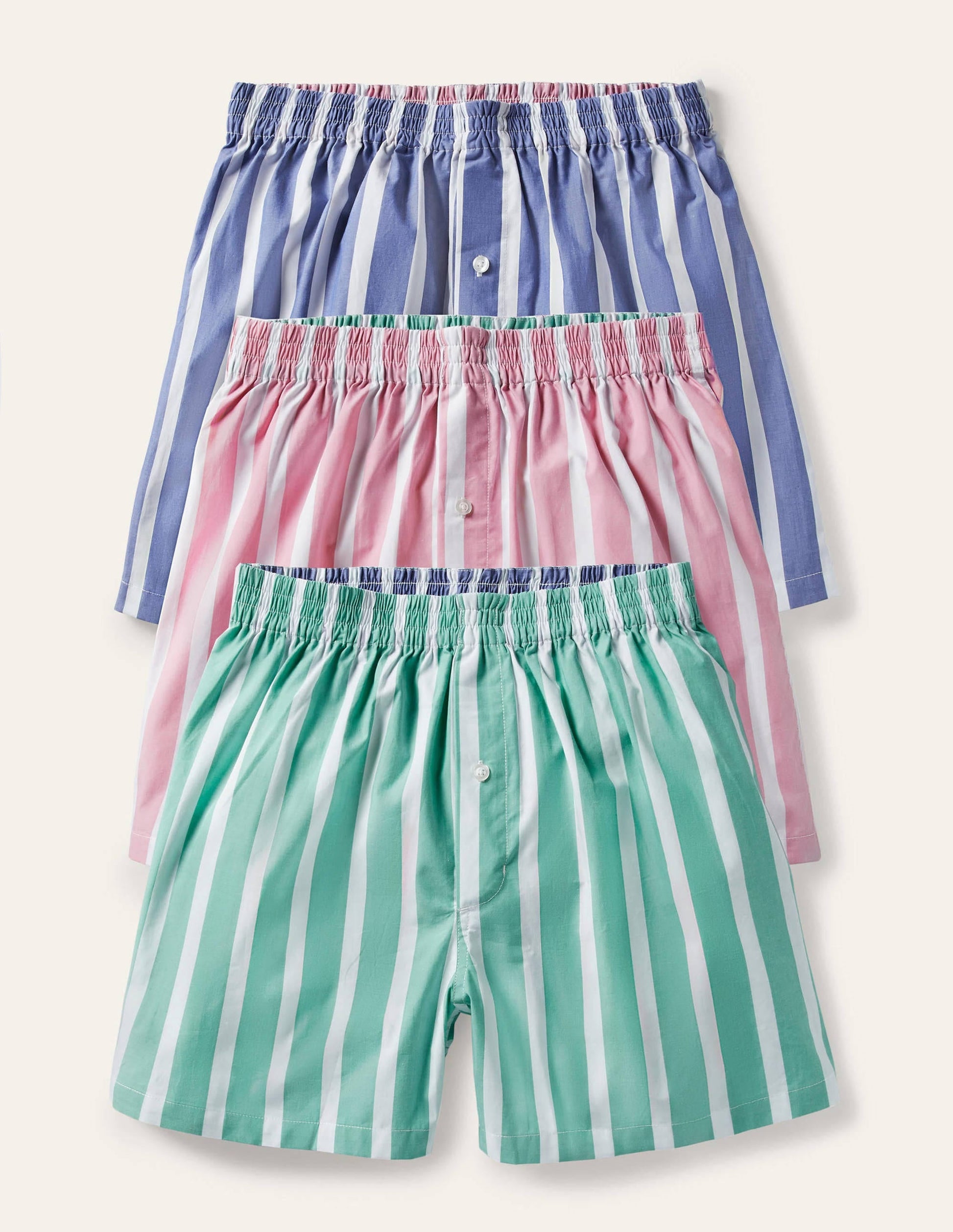 3 Pack Woven Boxers-Stripe Mix Pack-1