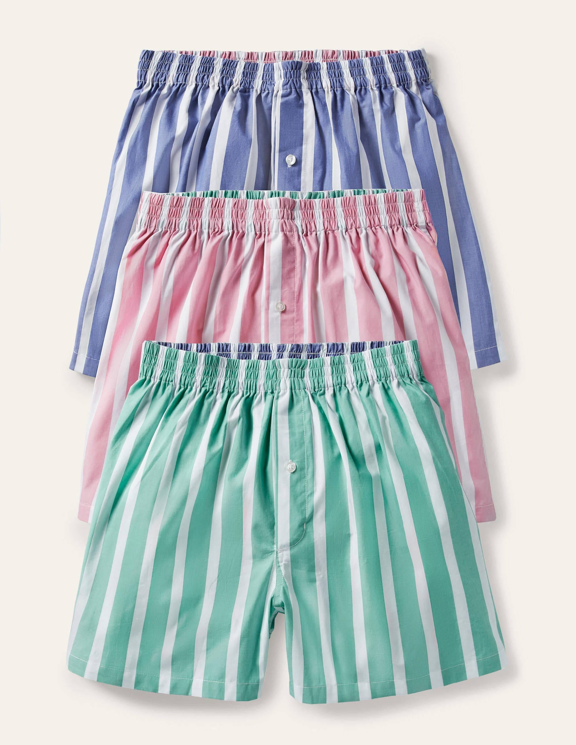 3 Pack Woven Boxers-Stripe Mix Pack - Image 1
