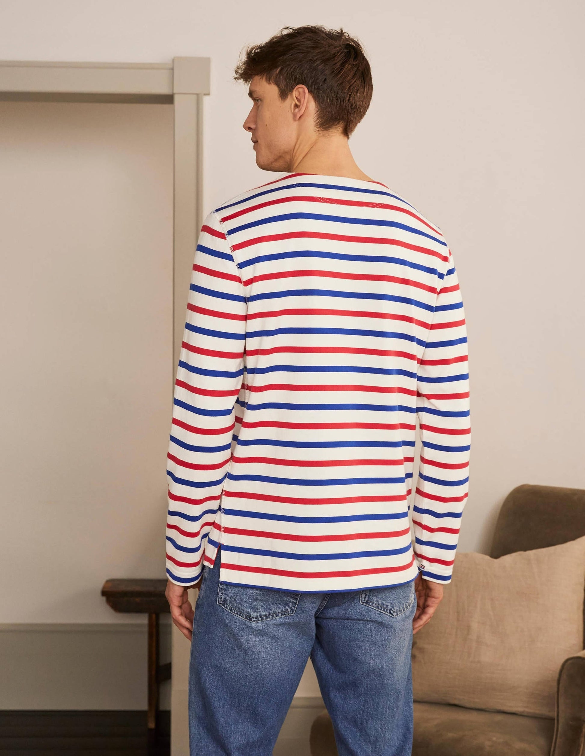 Midweight Mariner Breton-Rio Red/Regal Blue Stripe-3