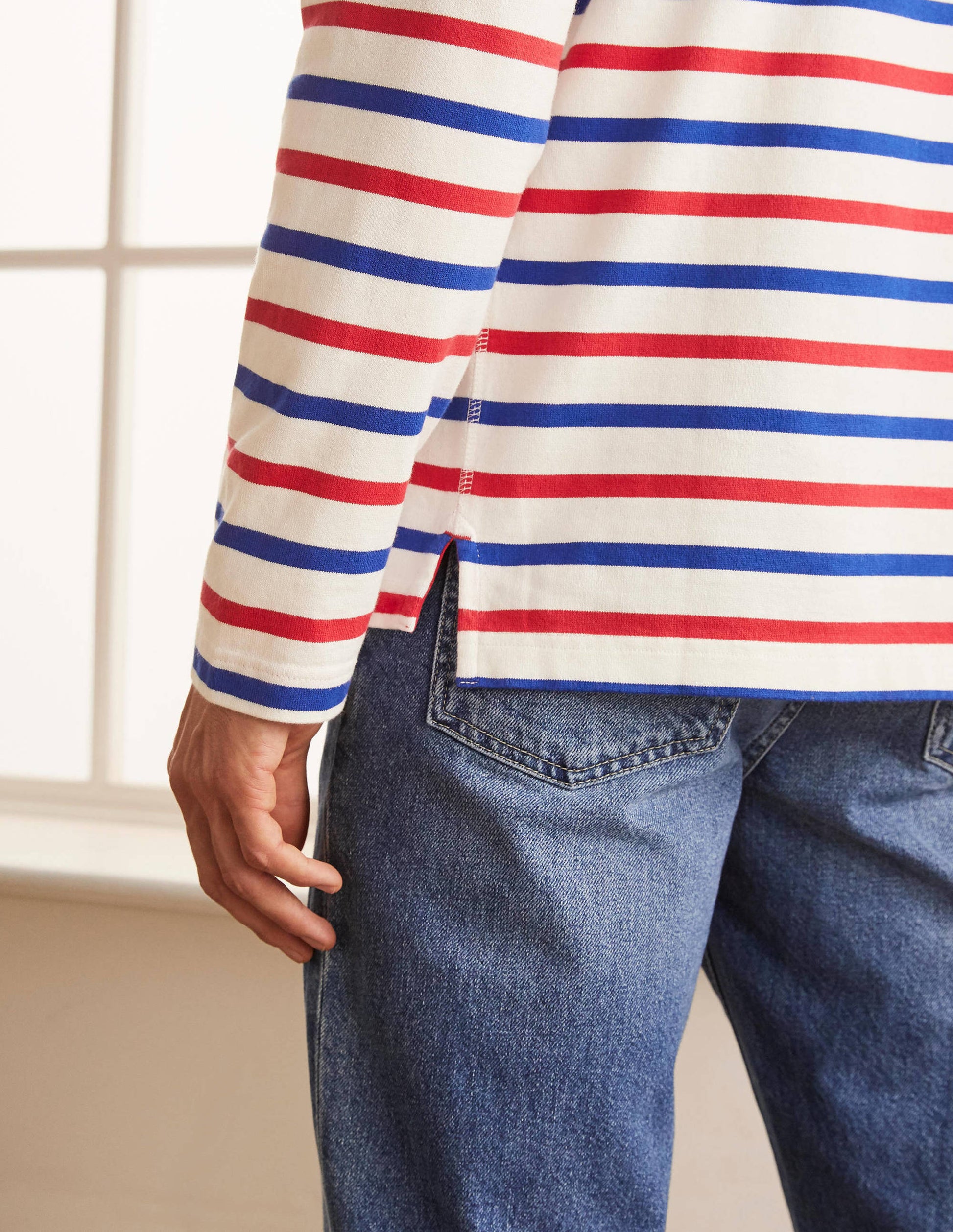 Midweight Mariner Breton-Rio Red/Regal Blue Stripe-4