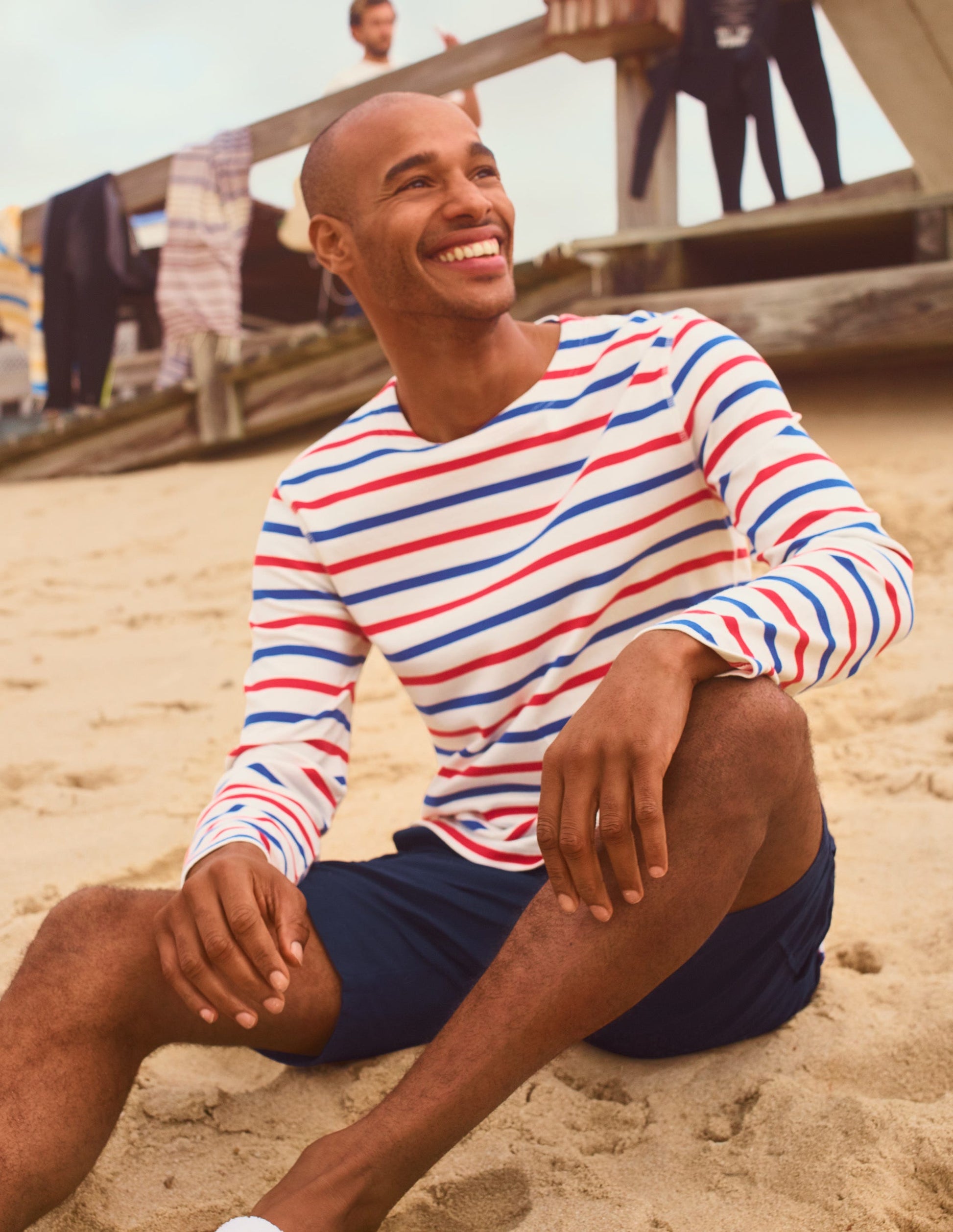 Midweight Mariner Breton-Rio Red/Regal Blue Stripe-5