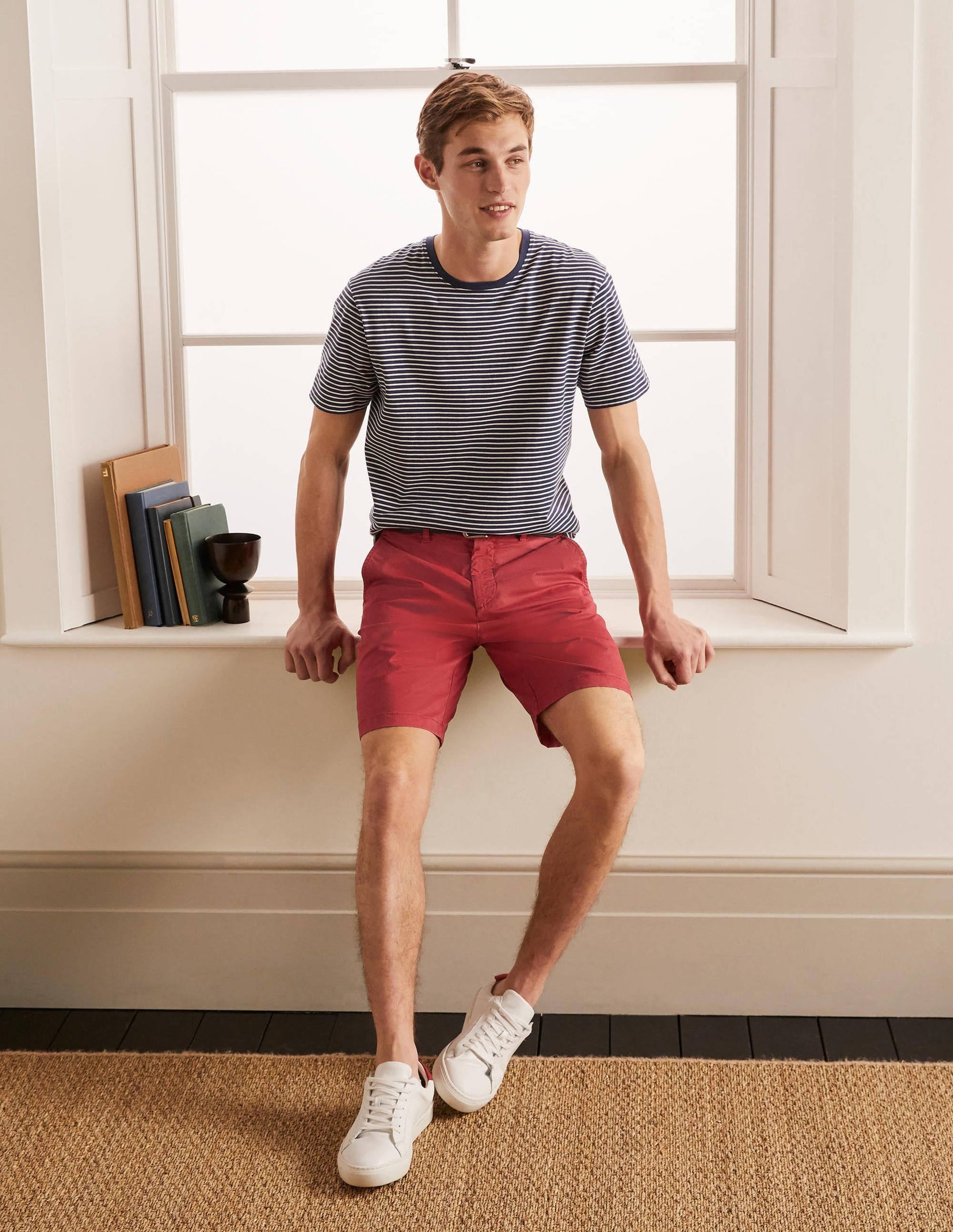 Chino Shorts-Dusky Rose-1