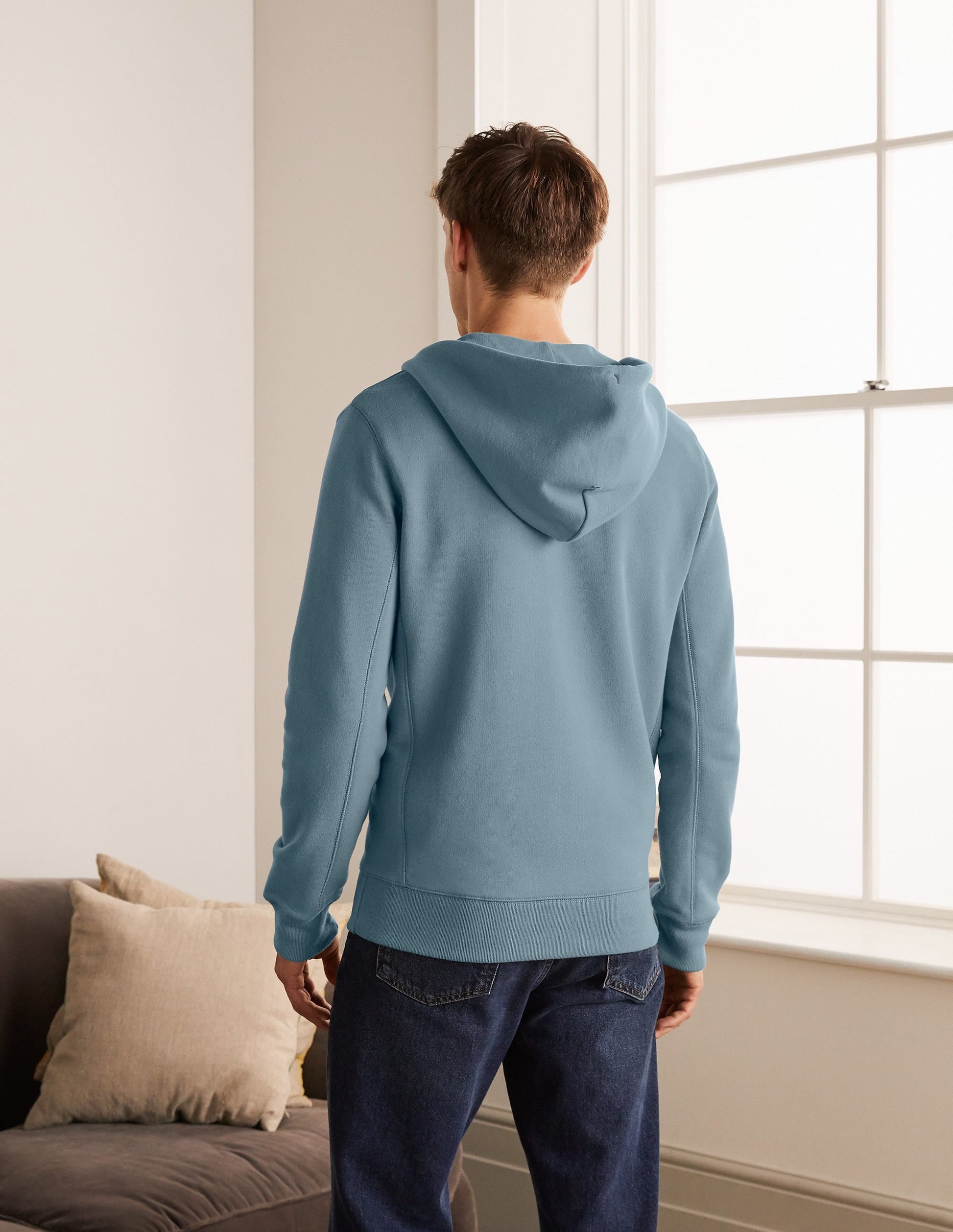 Irvine Zip Up Hoodie-Topaz Blue-3
