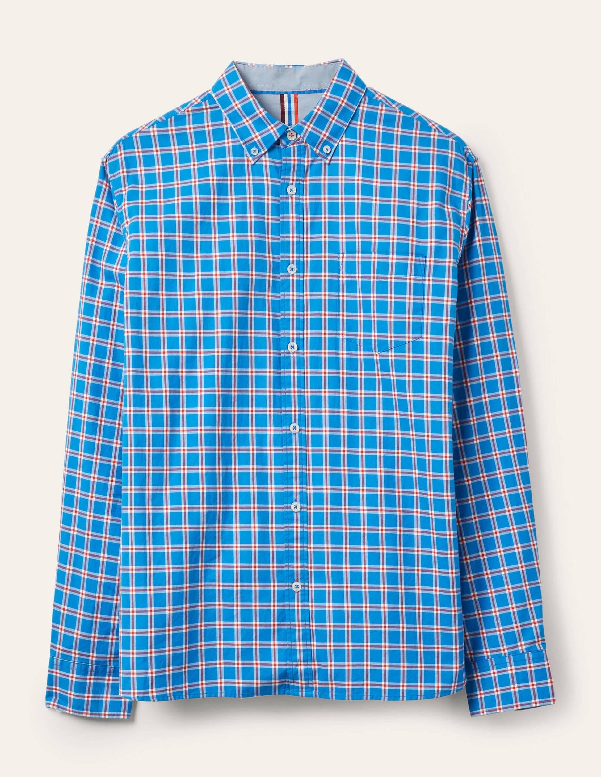 Casual Check Shirt-Peacock Blue Check-6