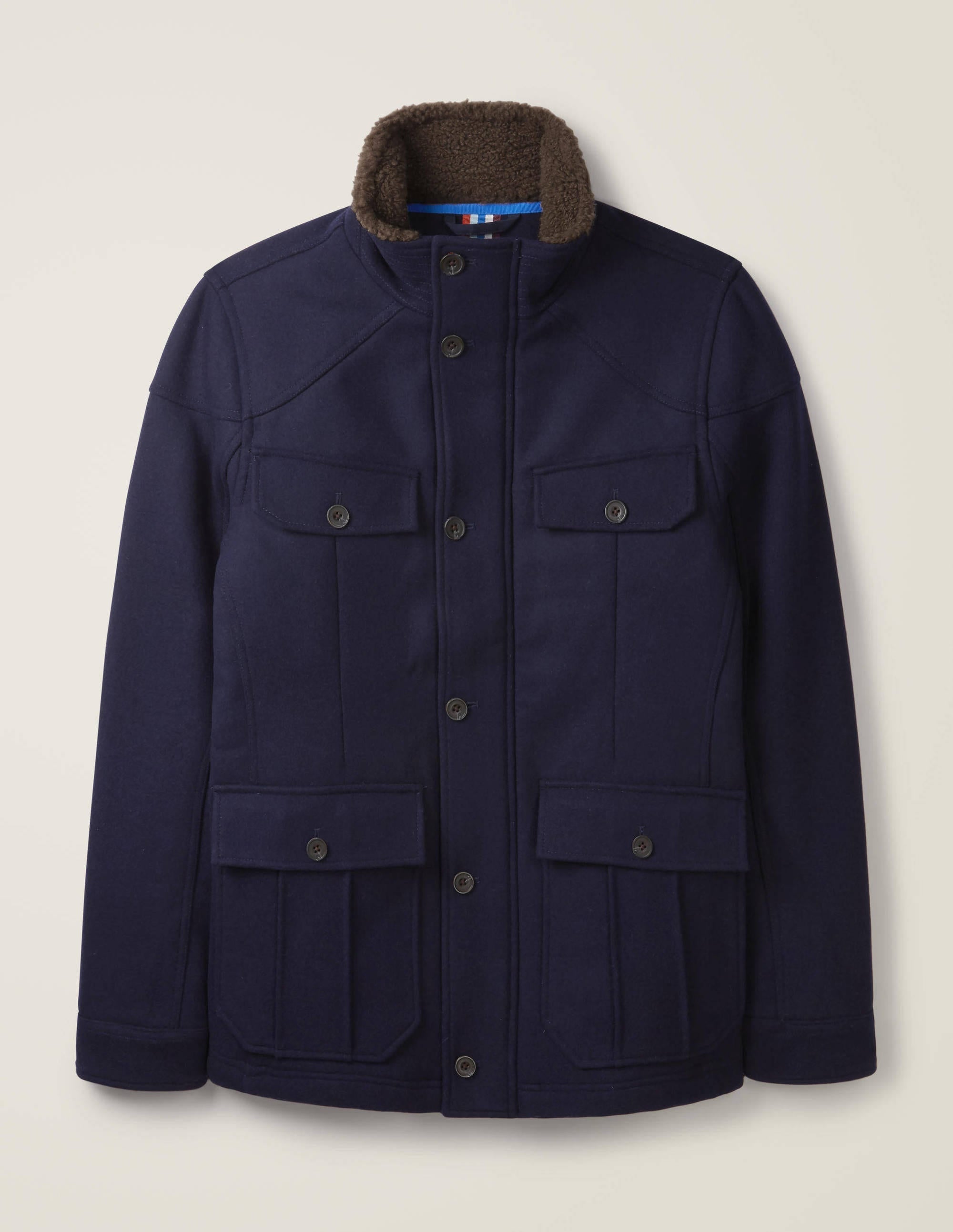 Monmouth Wool Coat-Navy - Image 5