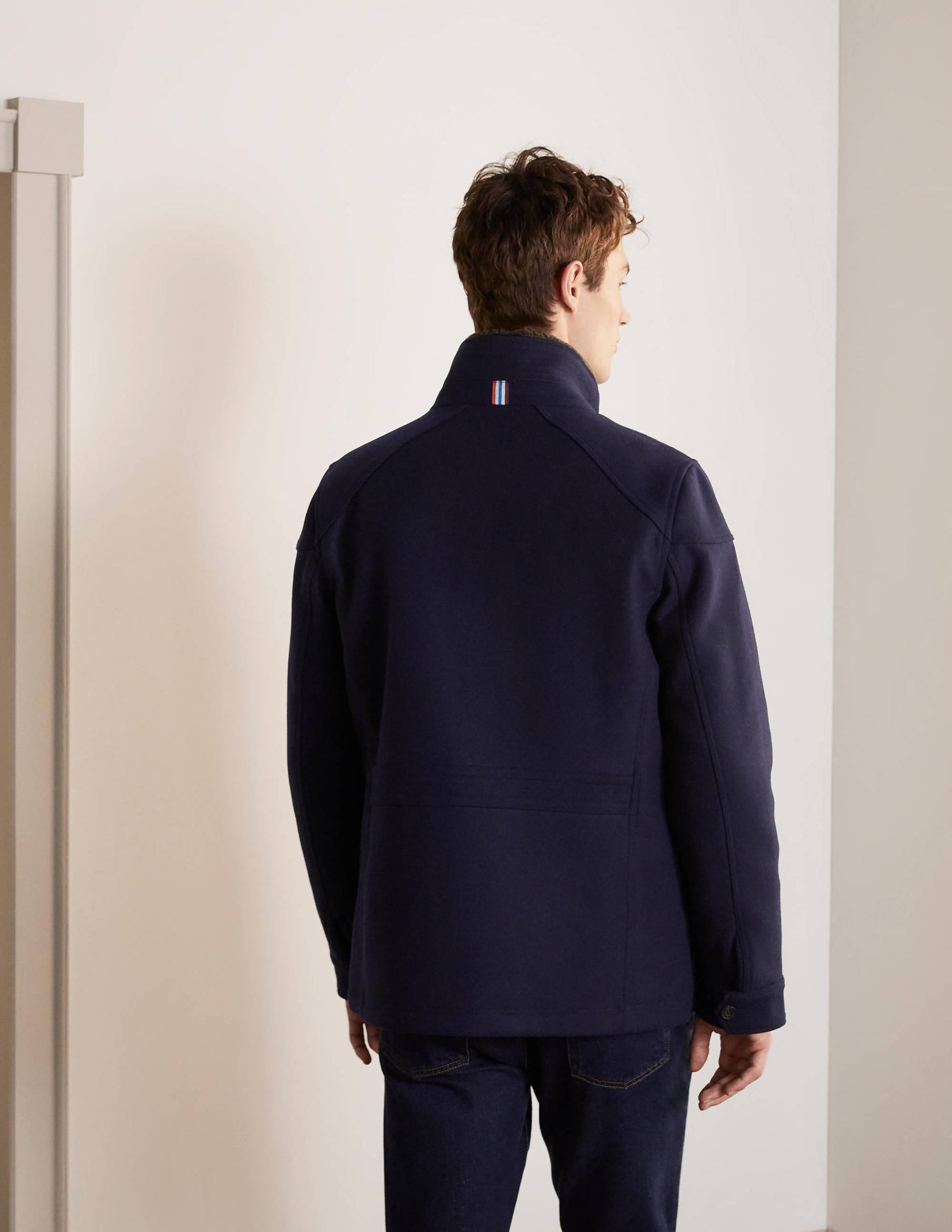 Monmouth Wool Coat-Navy-3