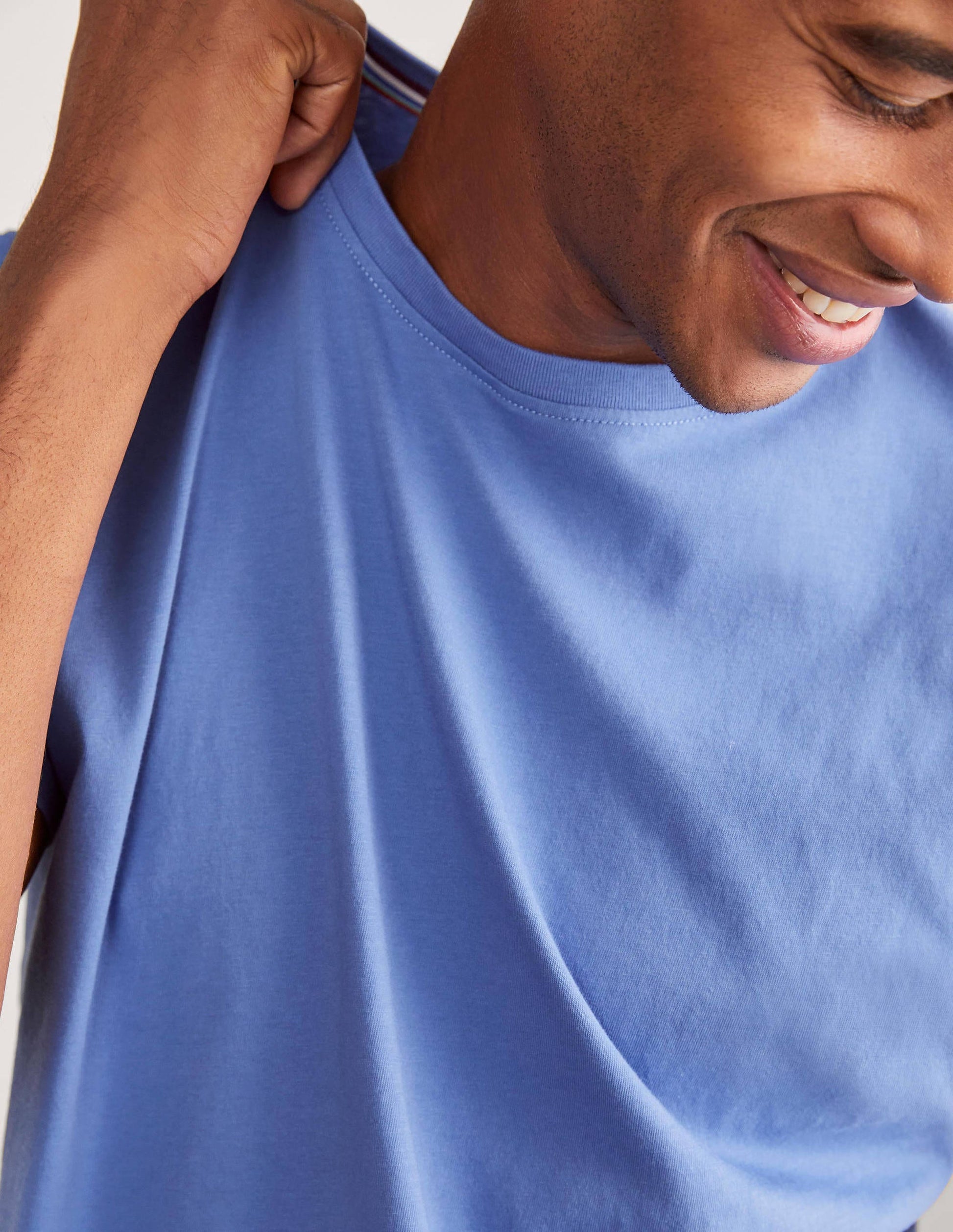 Classic Cotton T-shirt-Sky Blue-4