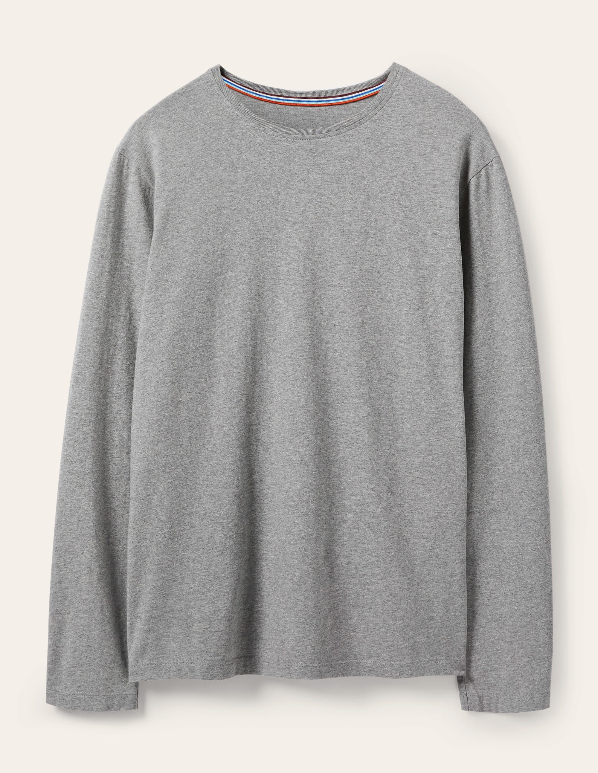 Classic Long-sleeved T-shirt-Grey Marl - Image 7