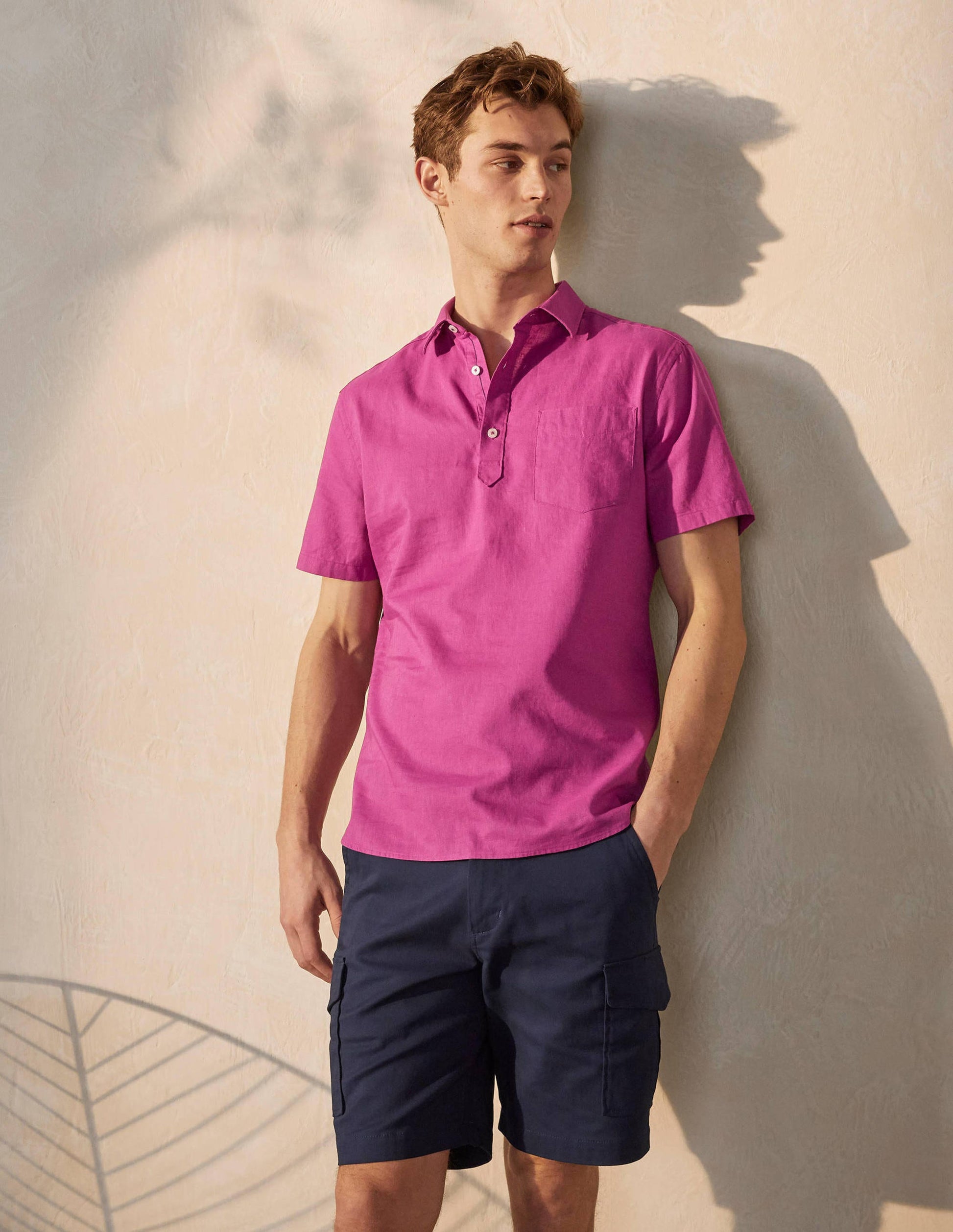 Linen Cotton Popover-Berry Mauve-1