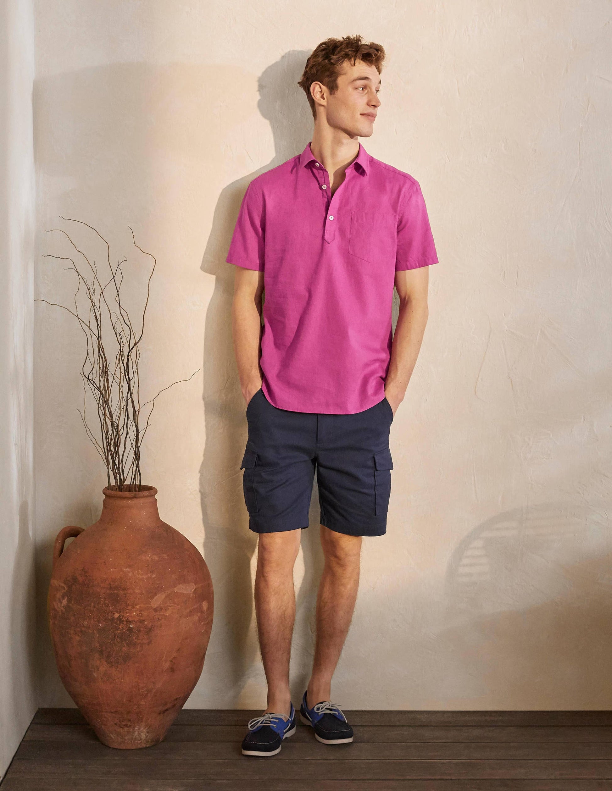 Linen Cotton Popover-Berry Mauve-2