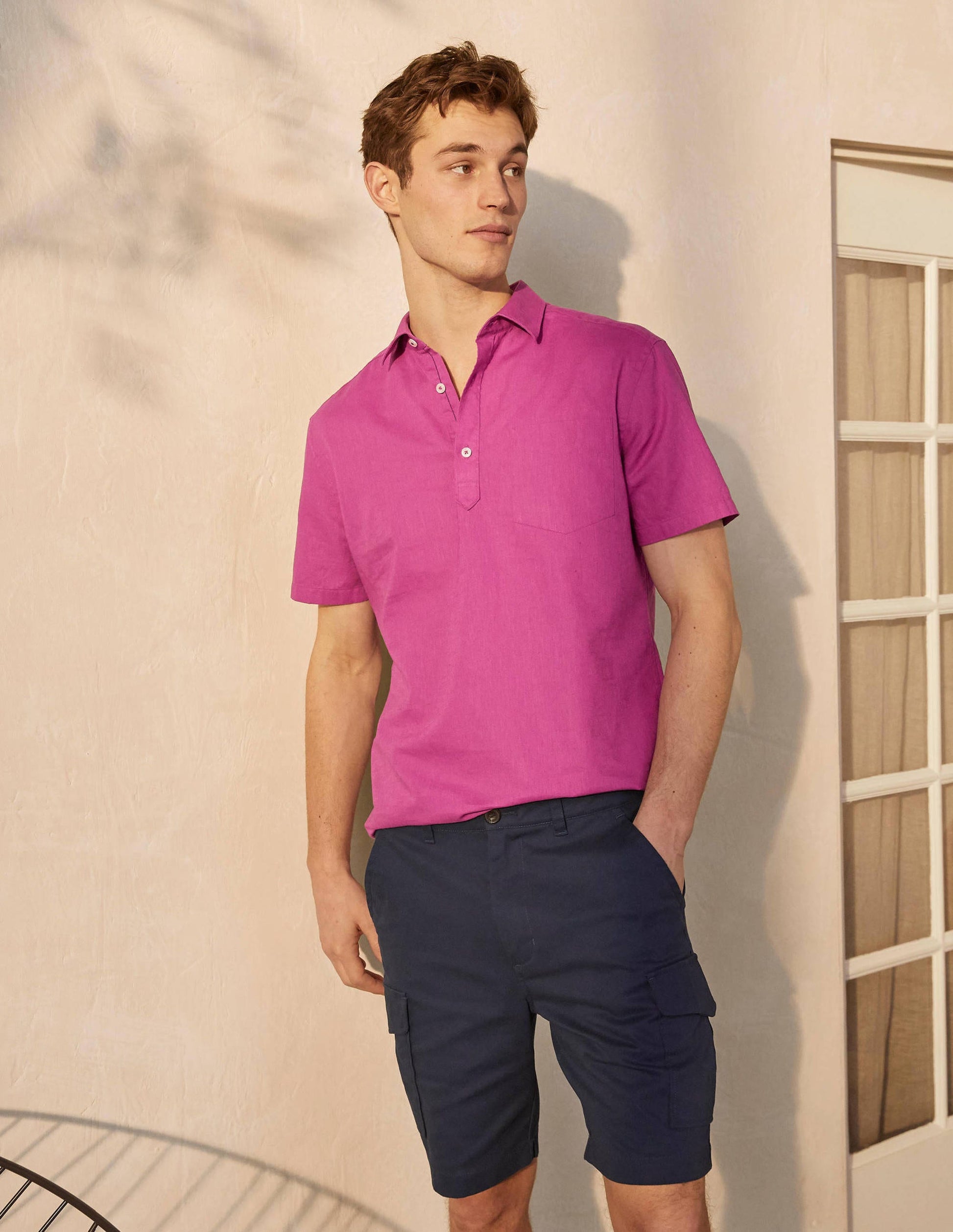 Linen Cotton Popover-Berry Mauve-5