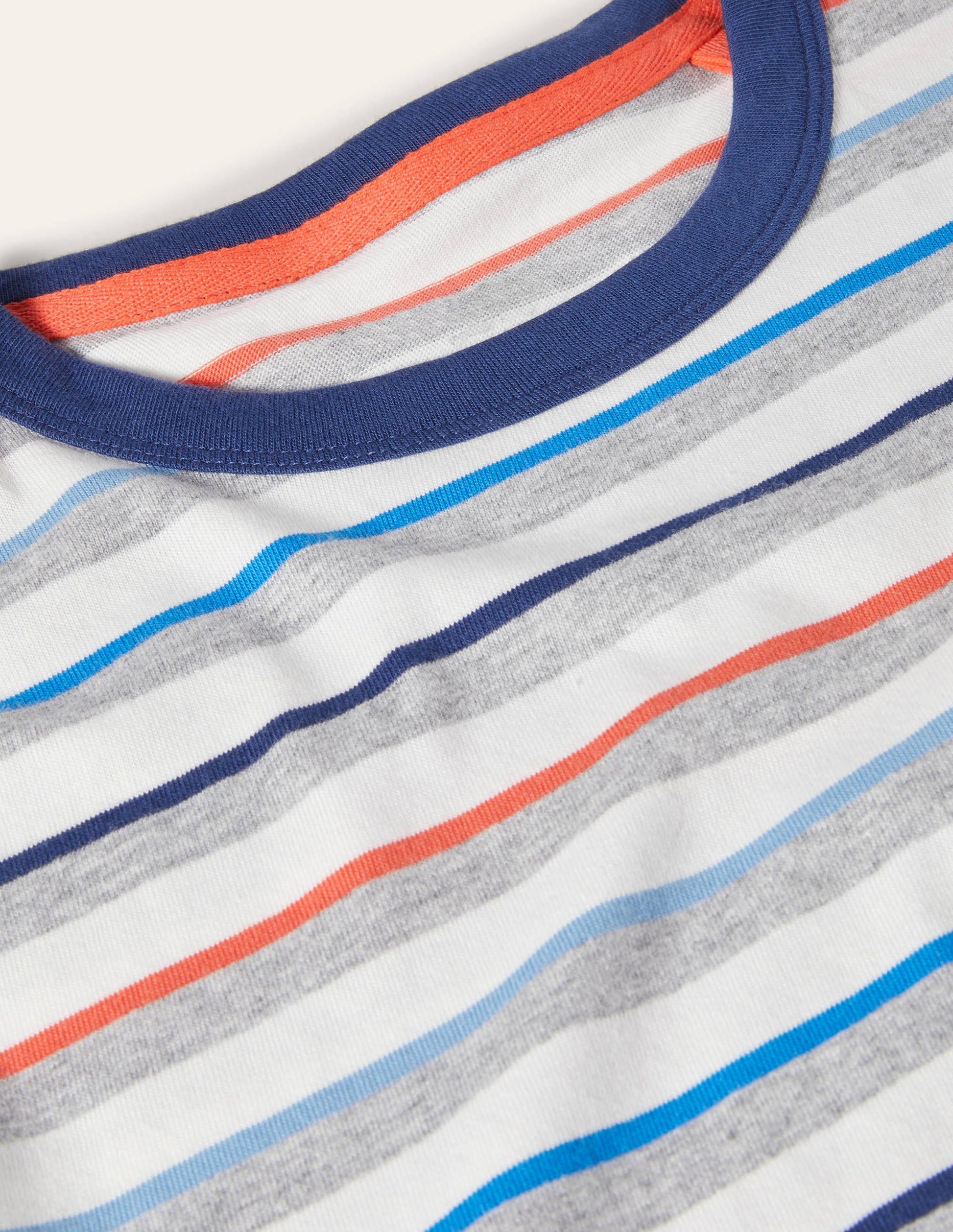Stripe T-Shirt-Grey Marl Multi Stripe-6