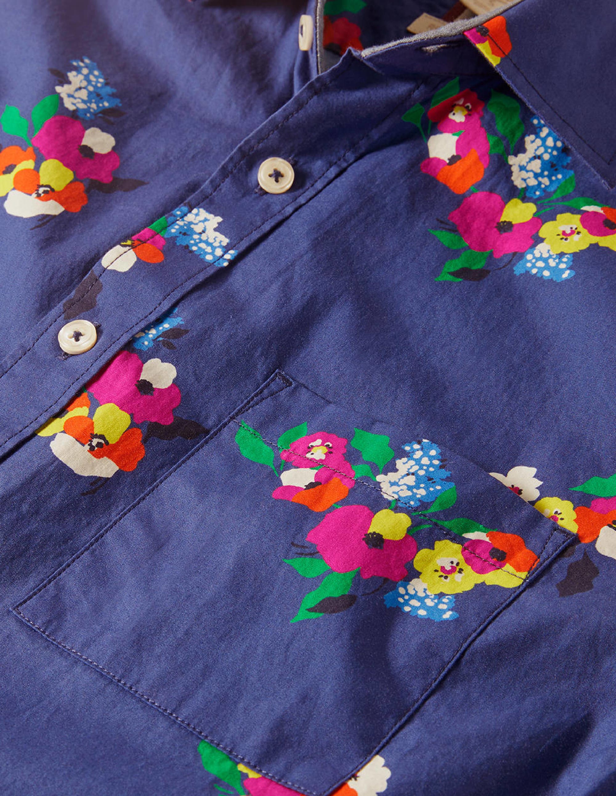 Printed Short Sleeve Shirt-Starboard Multi Floral - Image 1