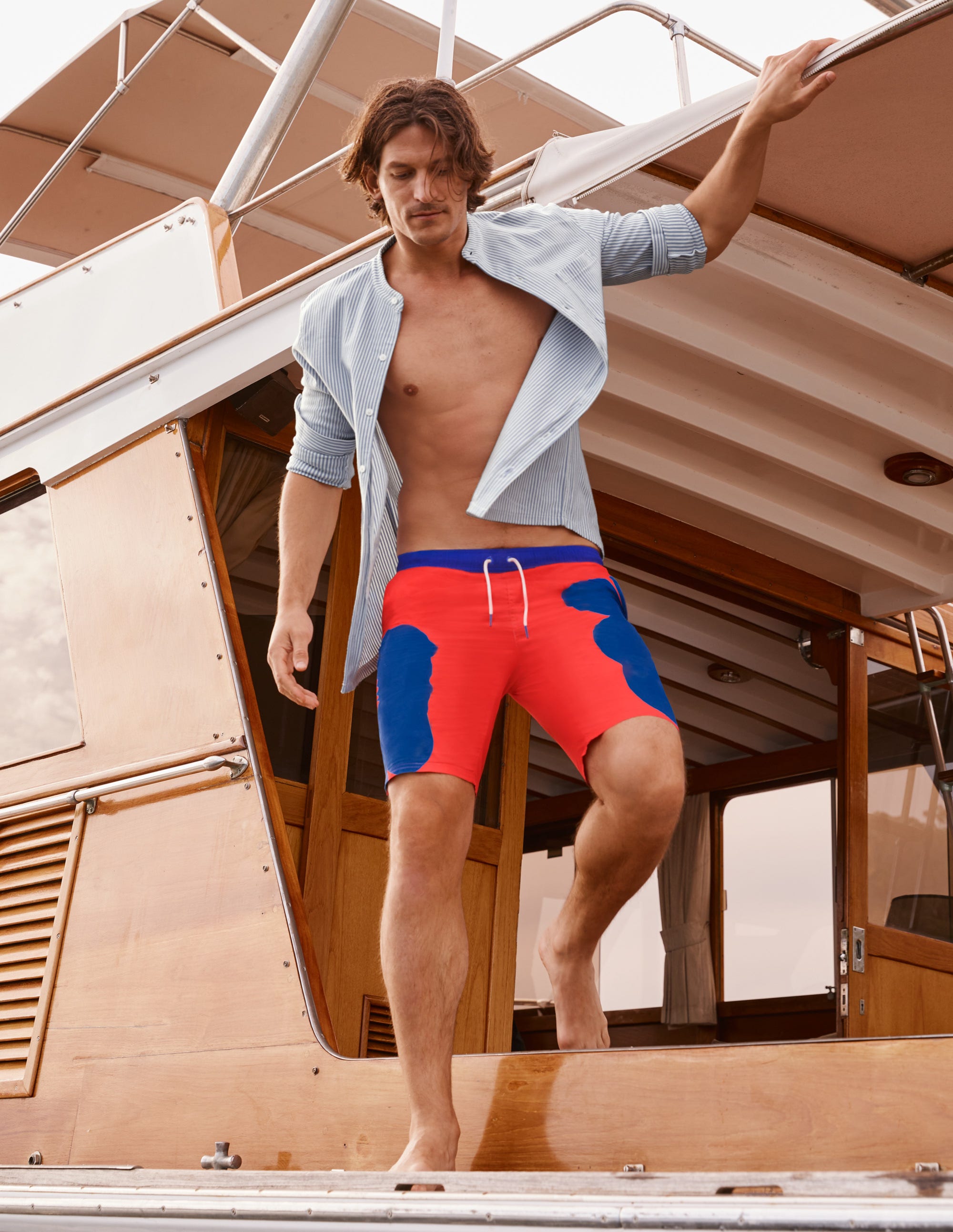 Swimshorts-Tropical Coral Floral - Image 5