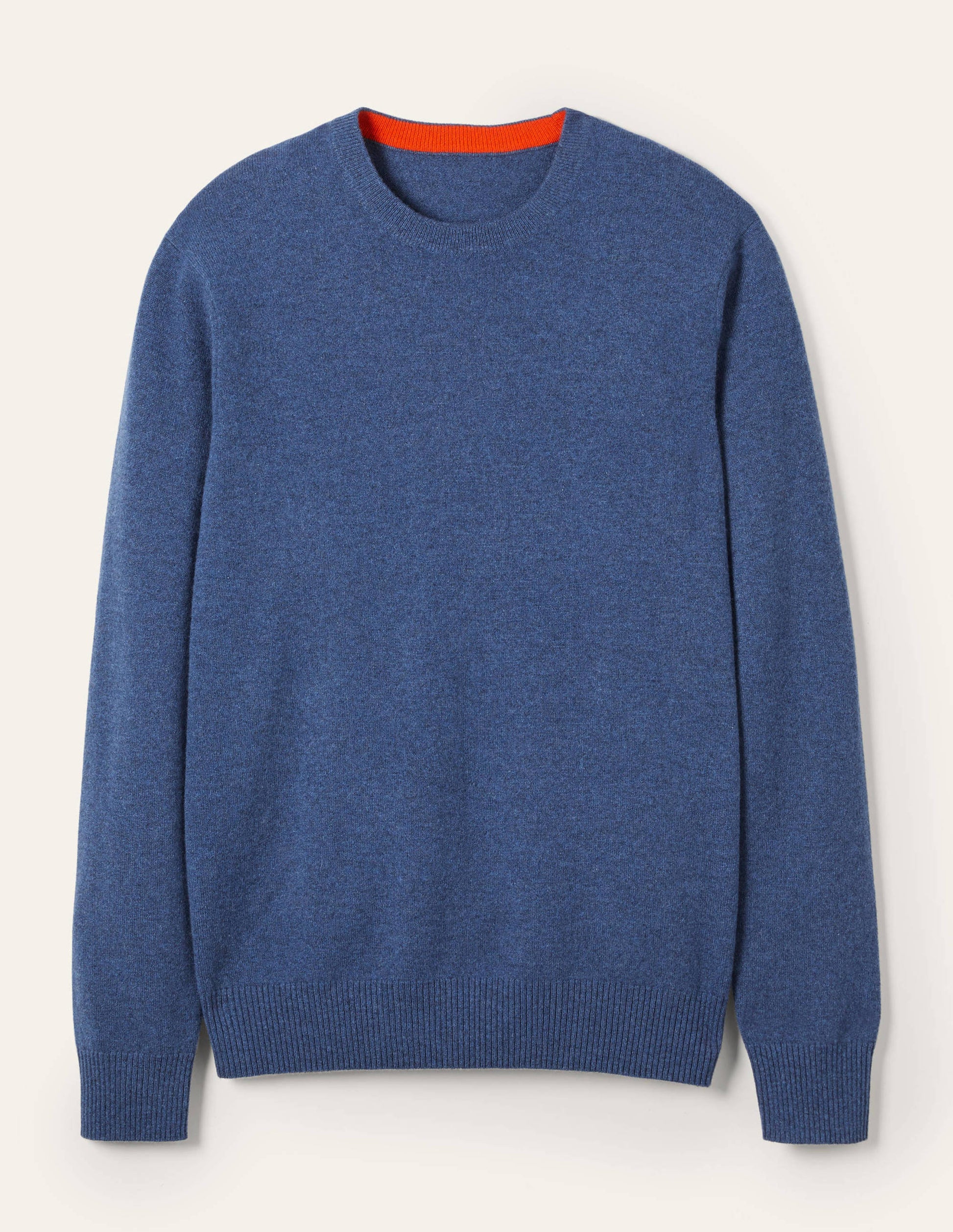 Cashmere Crew Neck Jumper-Blue Ribbon-5
