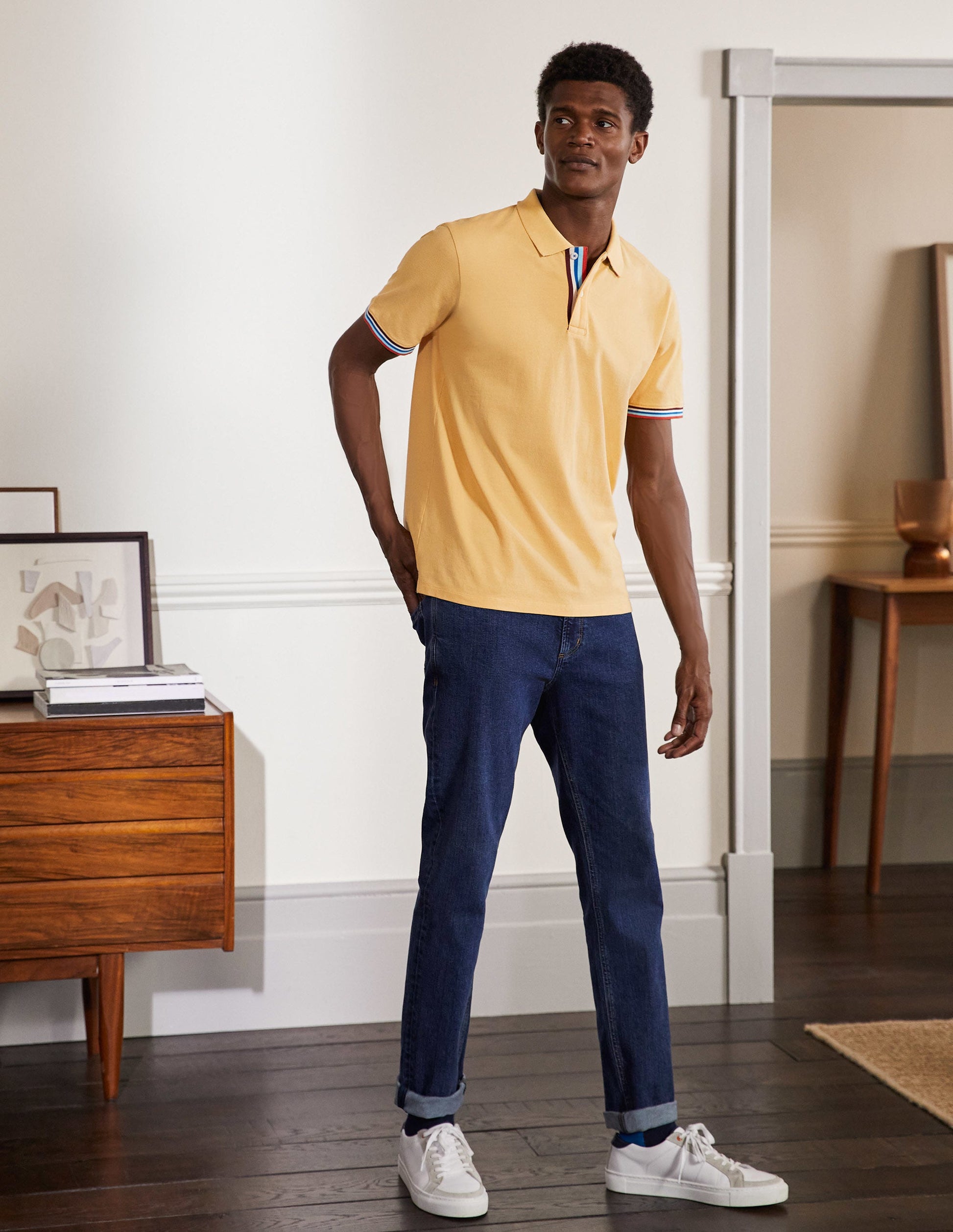 Piqué Polo Shirt-Cornsilk Yellow-4