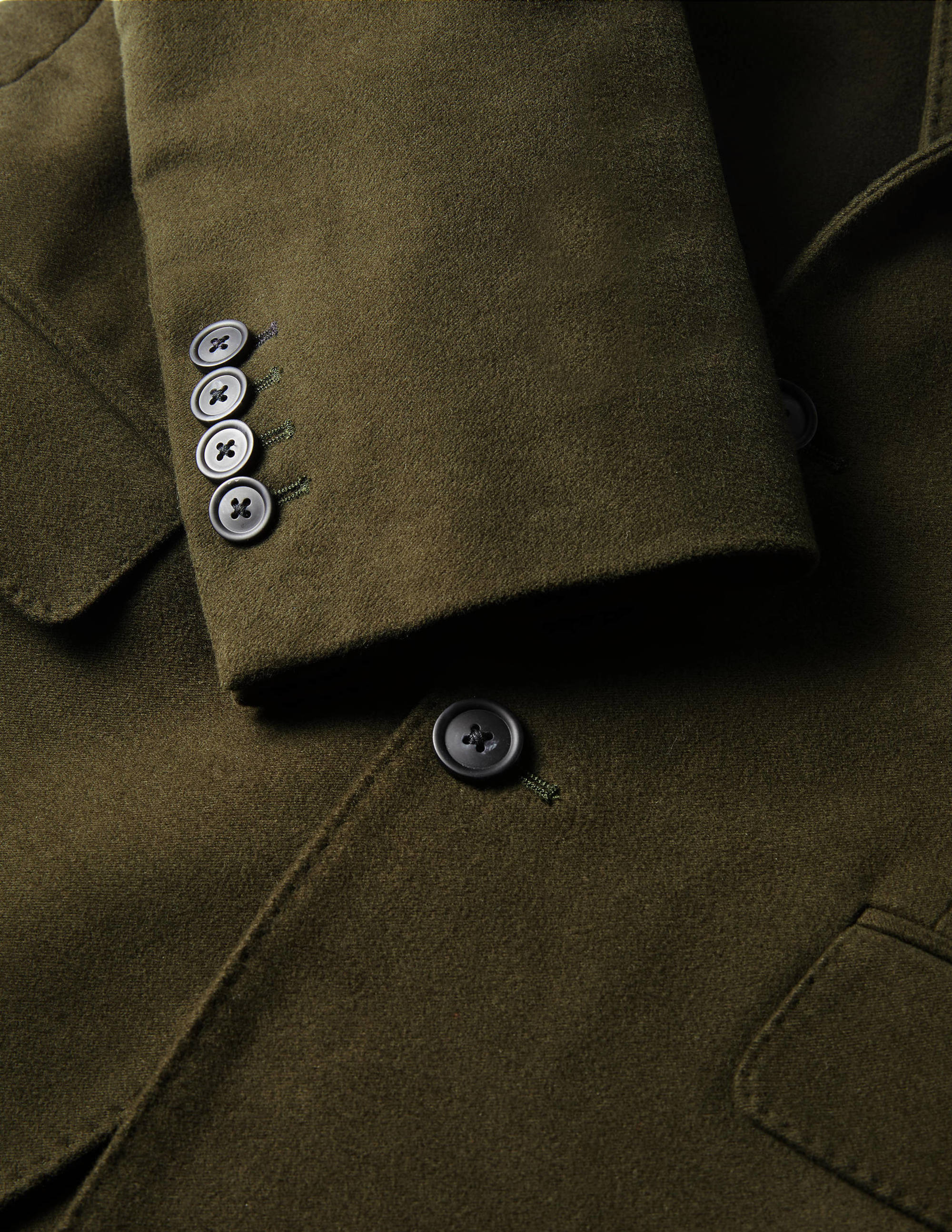 Lothbury Moleskin Blazer-Olive Green - Image 6