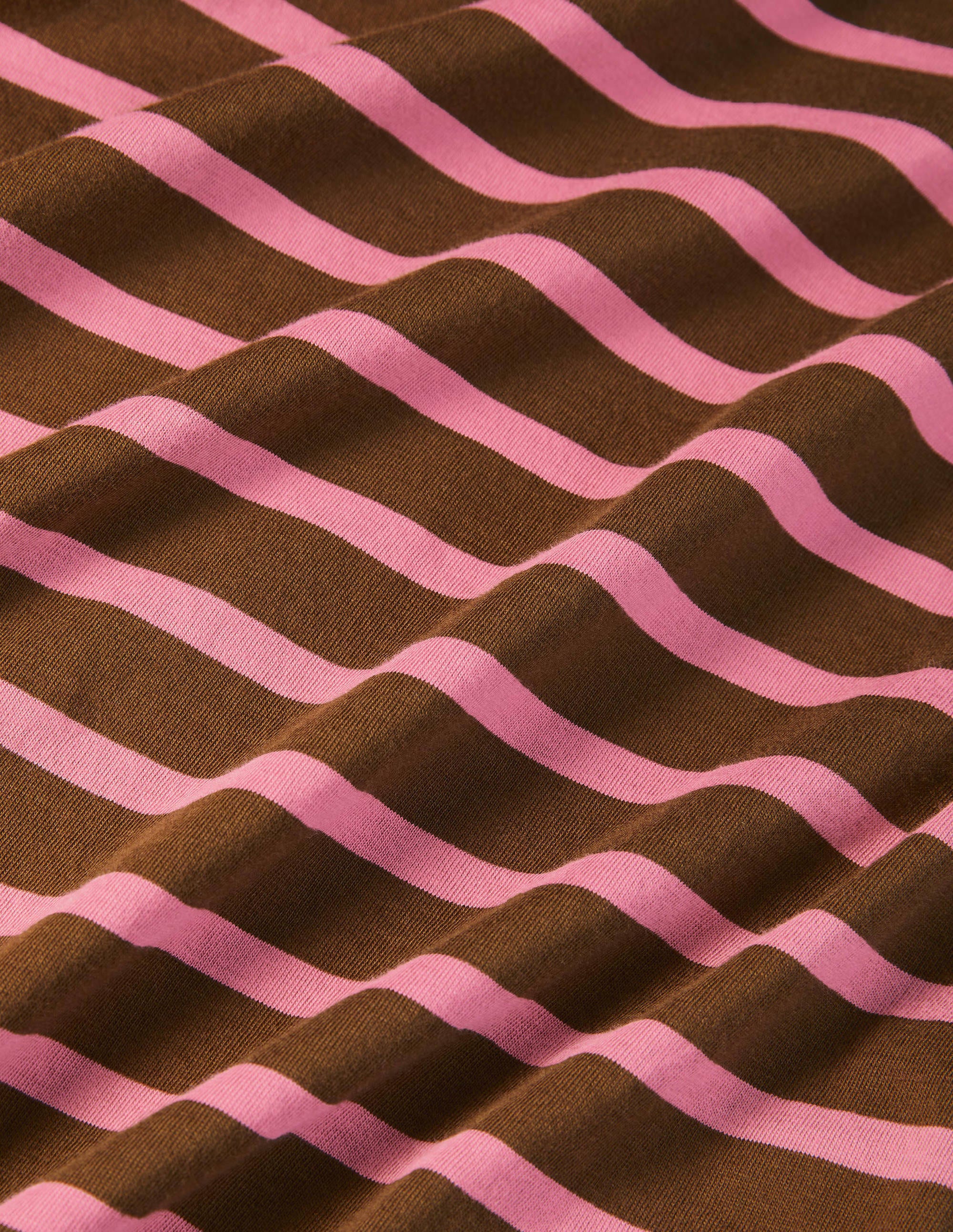 Long Sleeve Breton-Cacao/Puce Stripe - Image 6