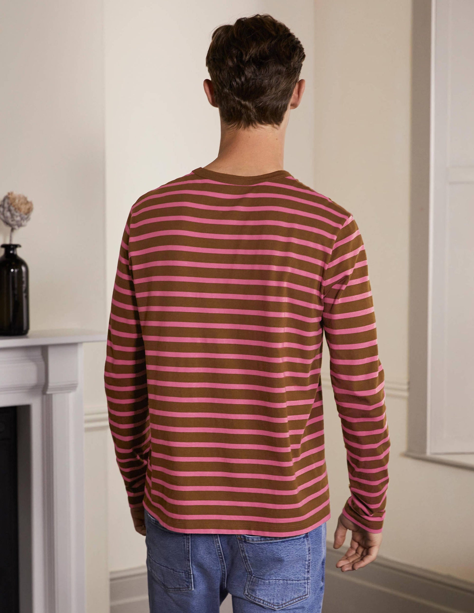 Long Sleeve Breton-Cacao/Puce Stripe-3