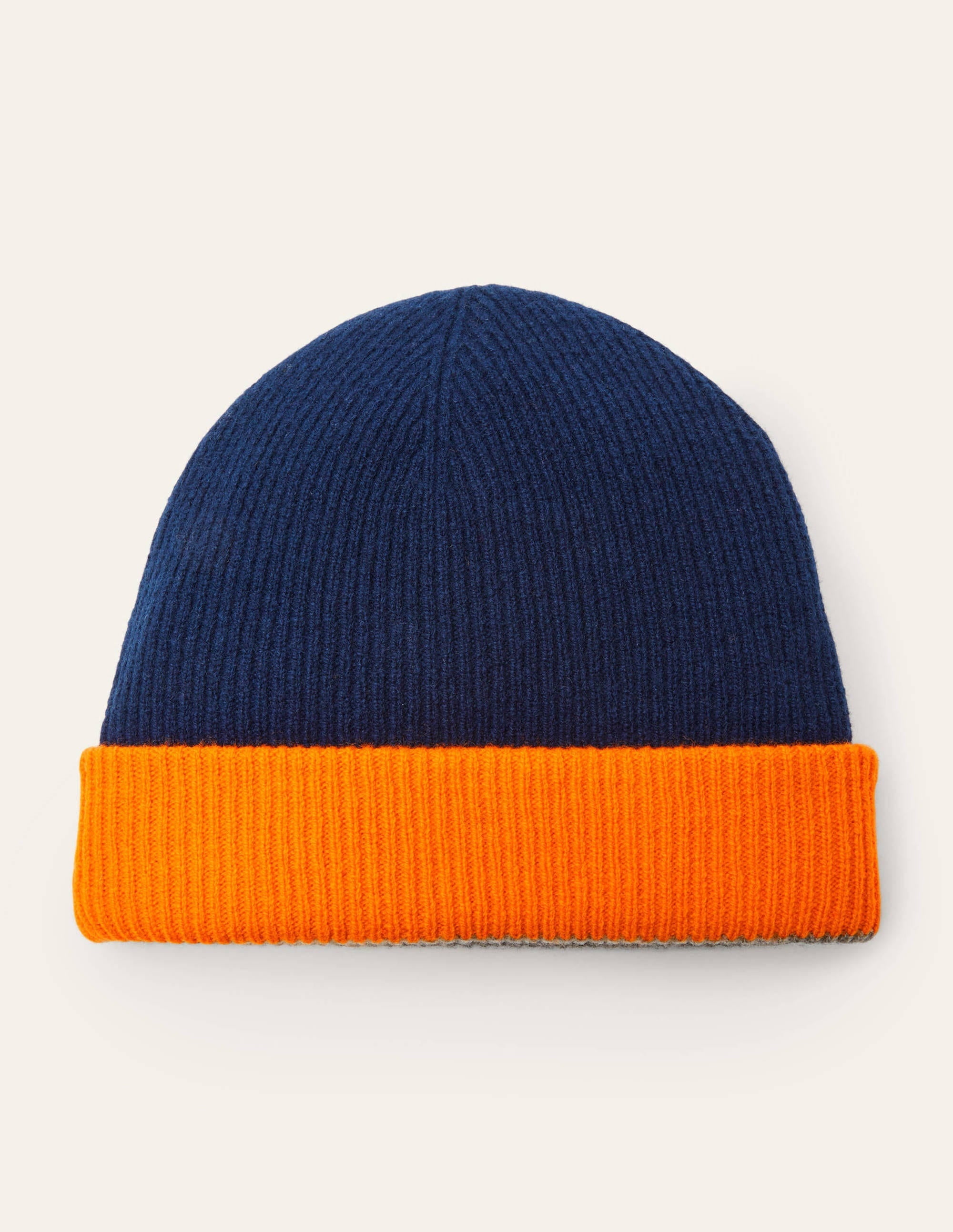 Reversible Merino Hat-Orange Reversible - Image 1