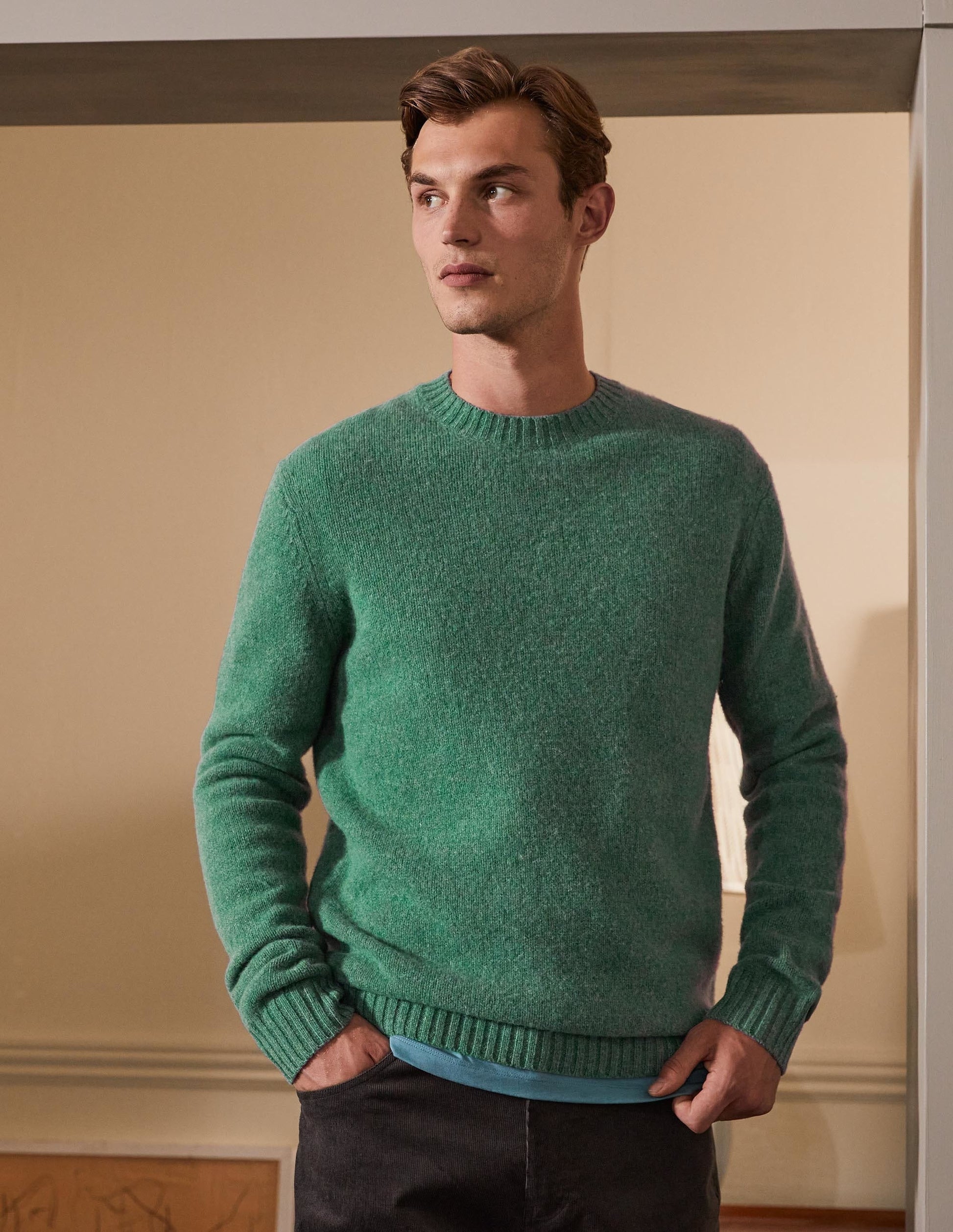 Aldgate Brushed Crew Neck-Seaport-1
